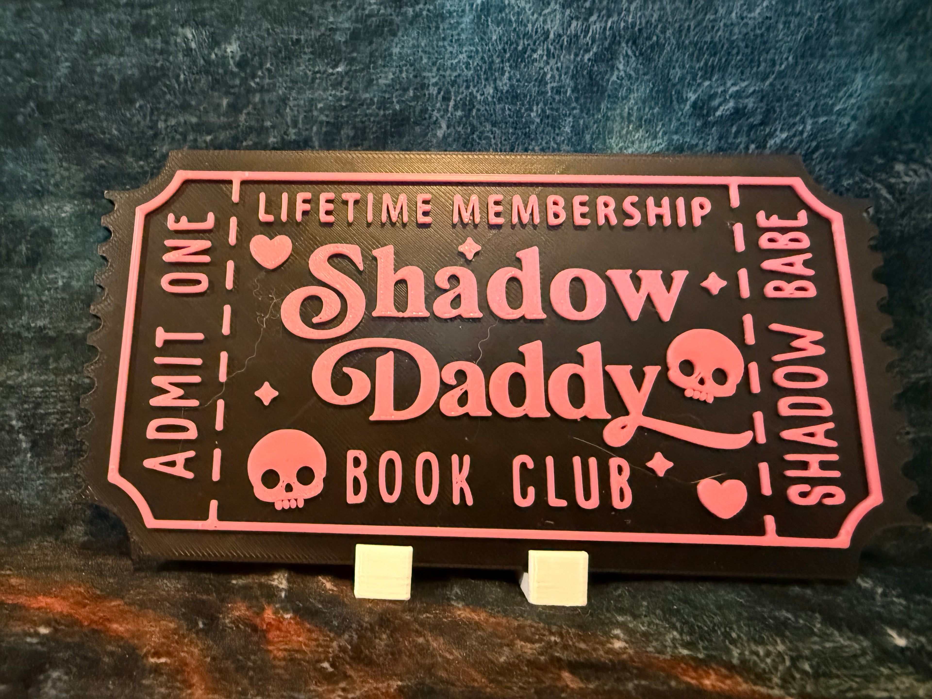 Book Club 3D Printed Tickets
