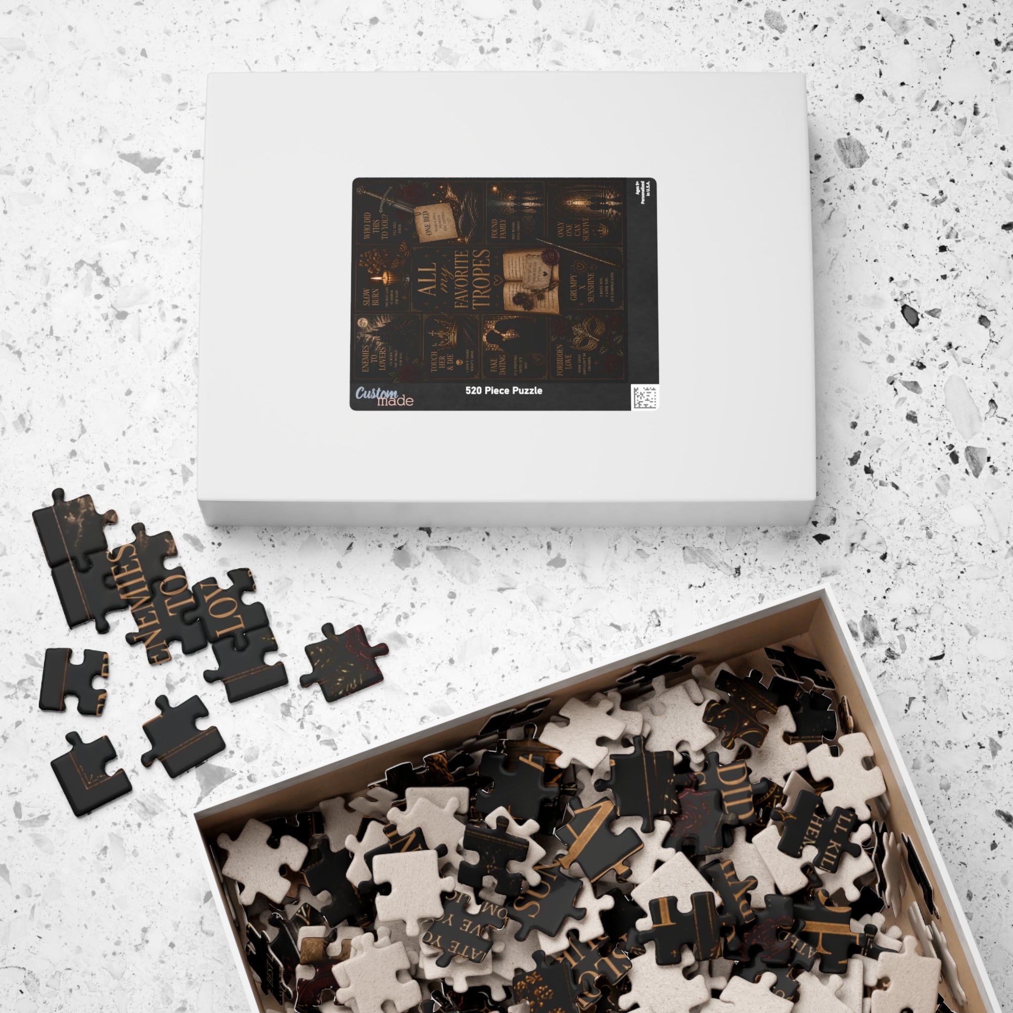 All My Favorite Tropes Puzzle | Bookish Literary Collage Jigsaw