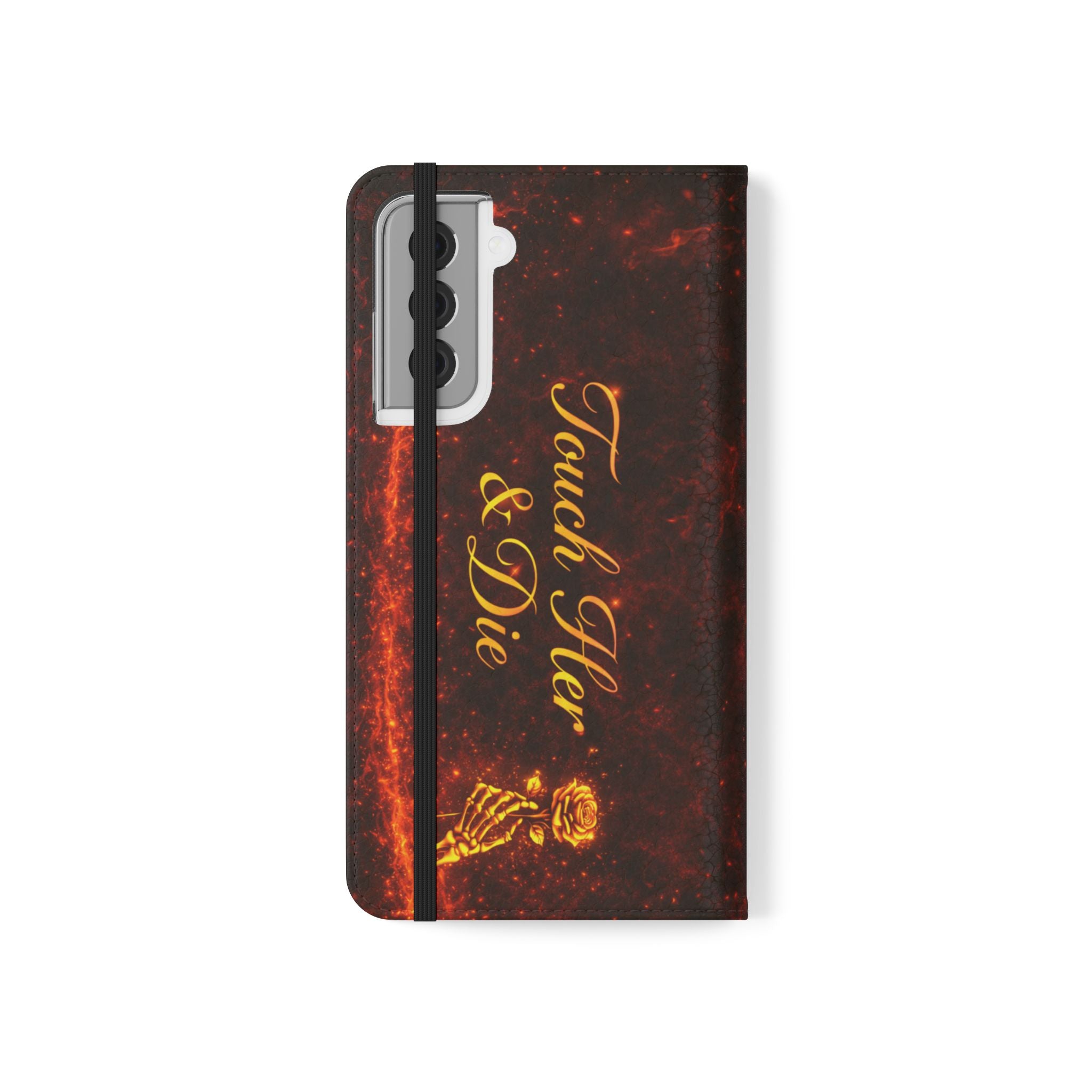 Touch Her & Die Wallet Phone Case