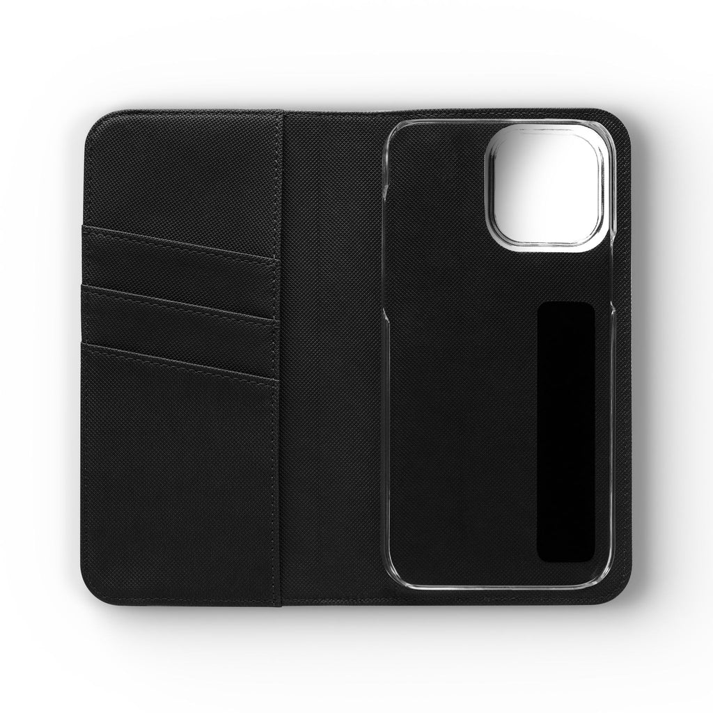Flip Case – 'Touch Her & Die' Gothic Rose Wallet Phone Case