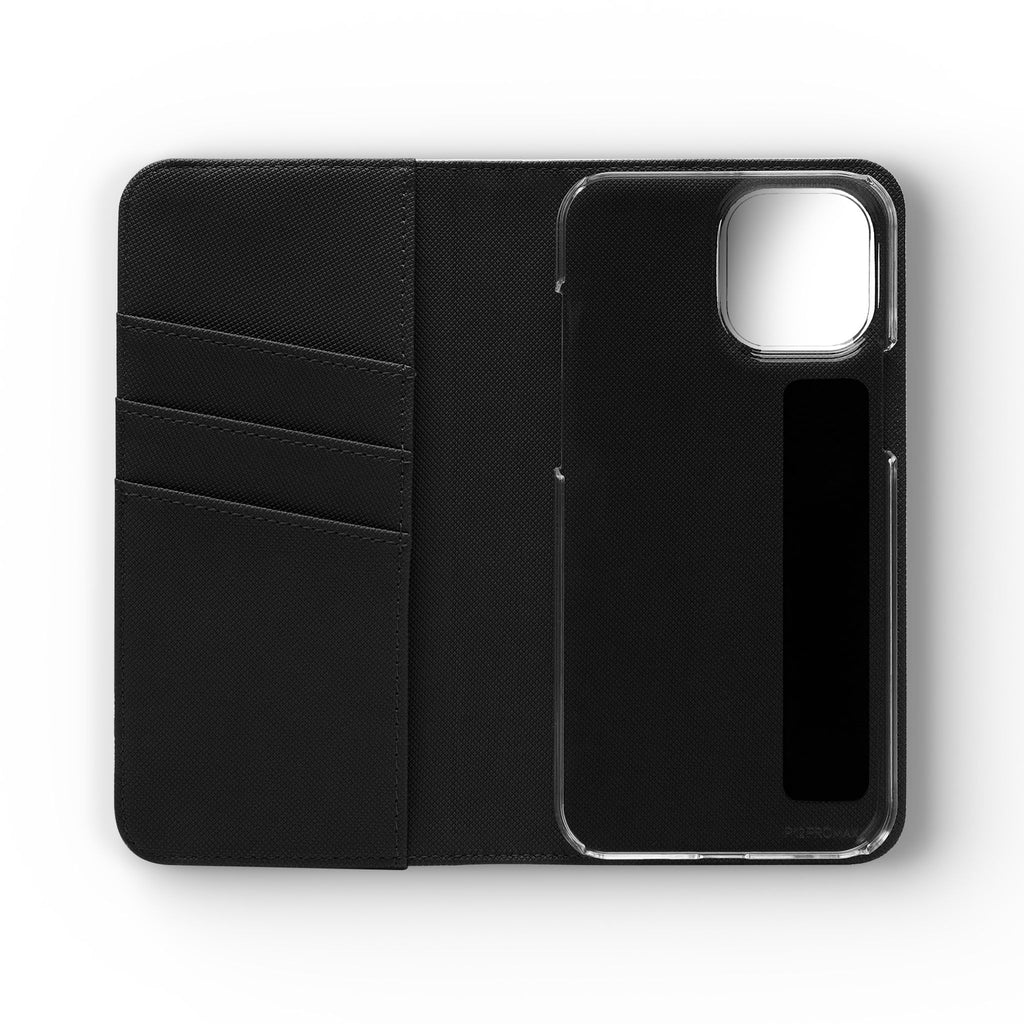 Flip Case – 'Touch Her & Die' Gothic Rose Wallet Phone Case