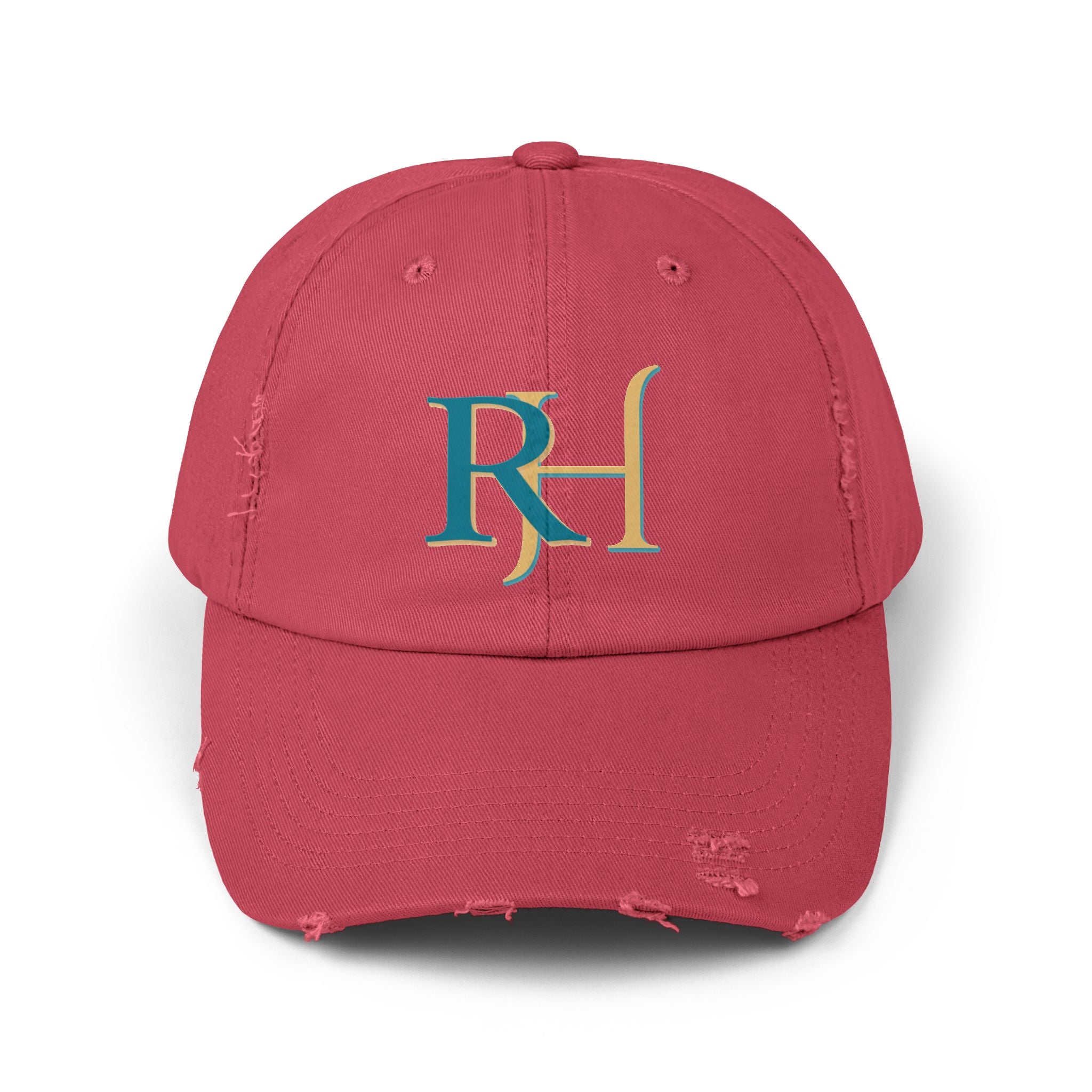 Distressed RH Monogram Cap Reverse Harem