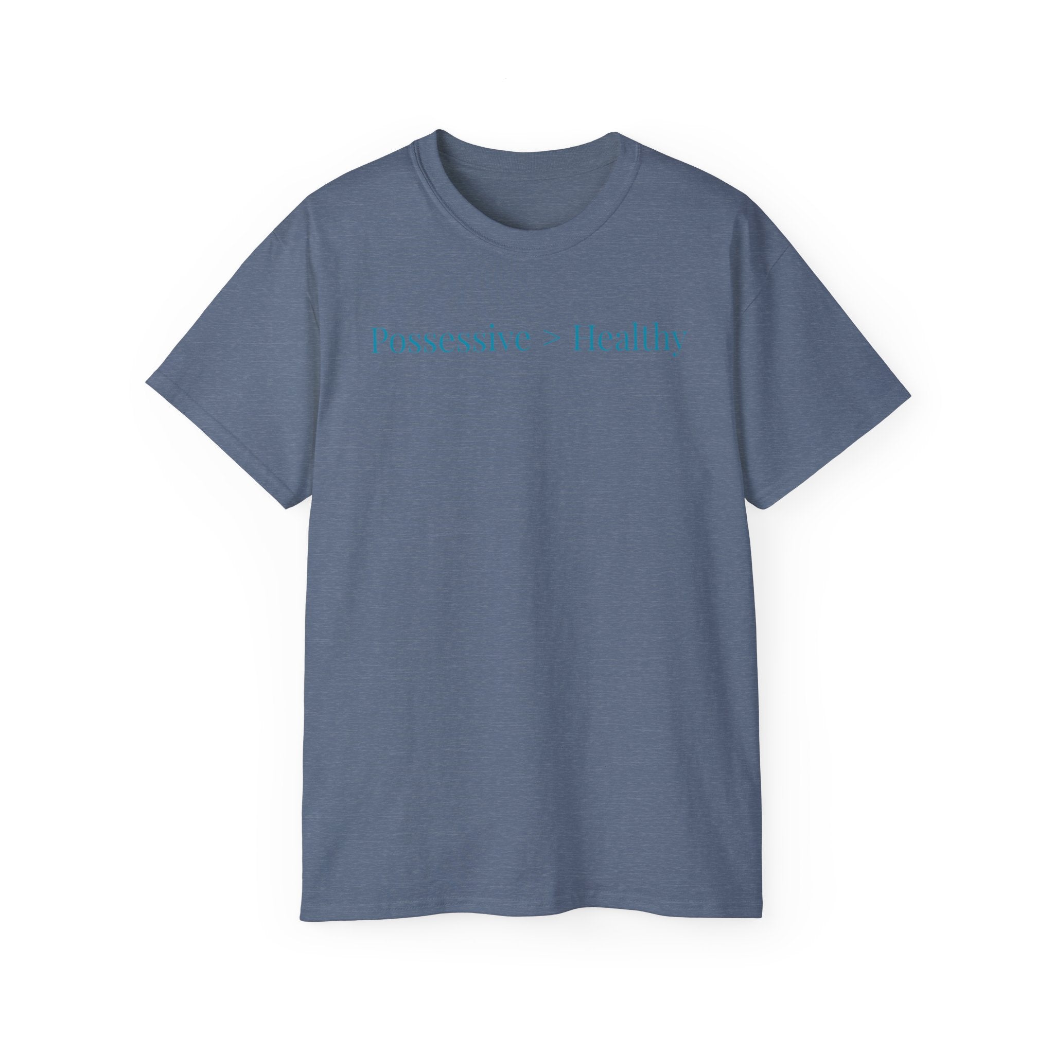 Possessive>Healthy Bookish (teal text) Ultra Cotton Tee