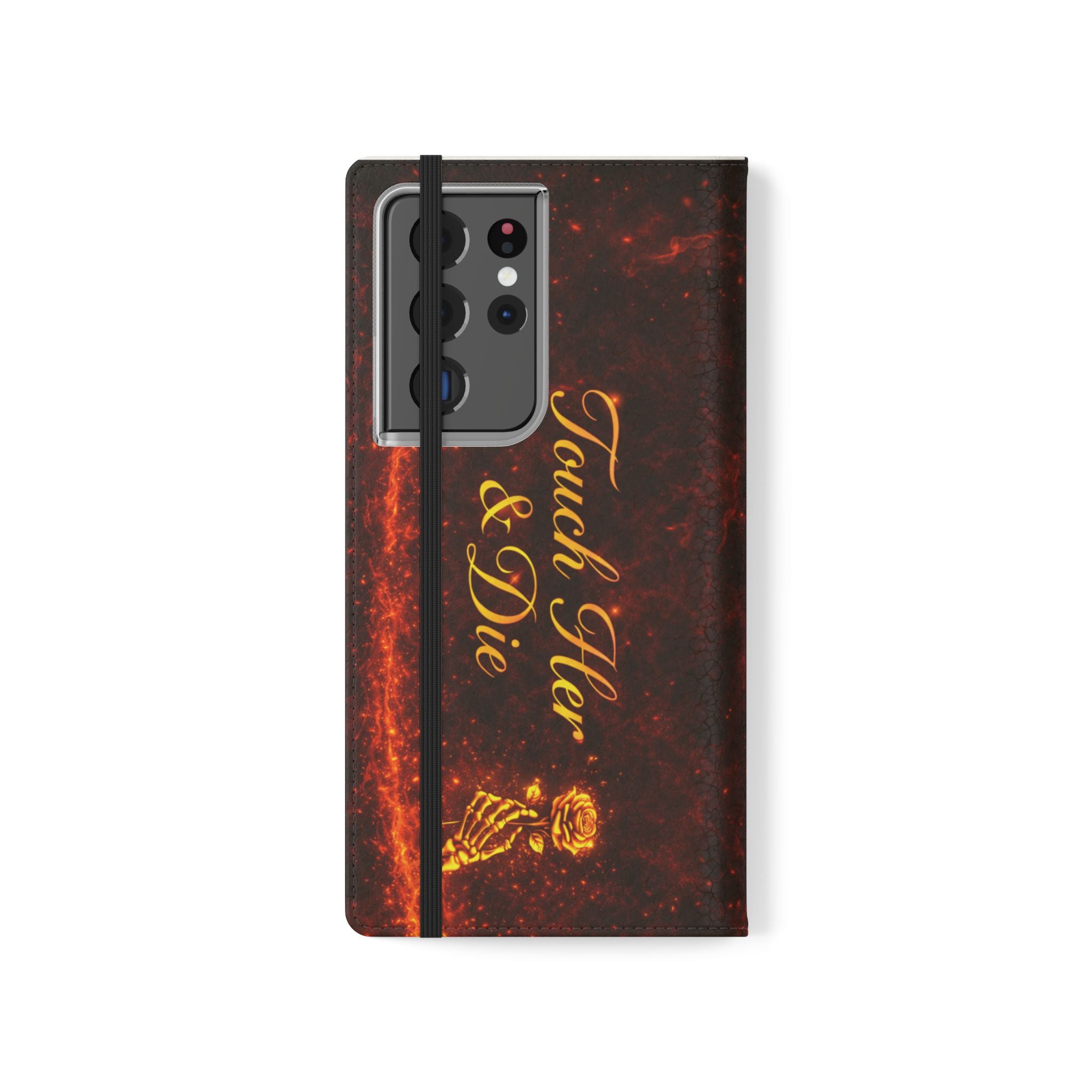 Touch Her & Die Wallet Phone Case