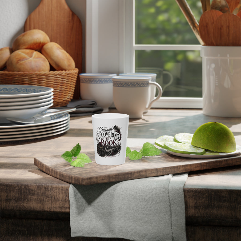 Shot Glass — "Currently Recovering From a Book Hangover" Literary Shot Glass