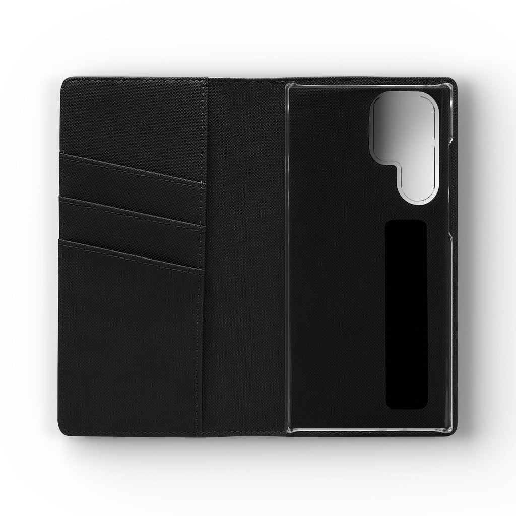 Flip Case – 'Touch Her & Die' Gothic Rose Wallet Phone Case
