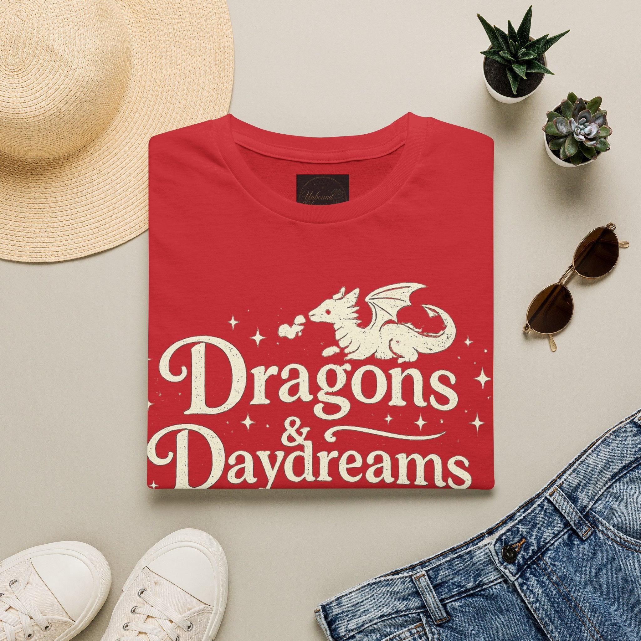 Dragons & Daydreams T-Shirt — Fantasy Book Lover Tee
