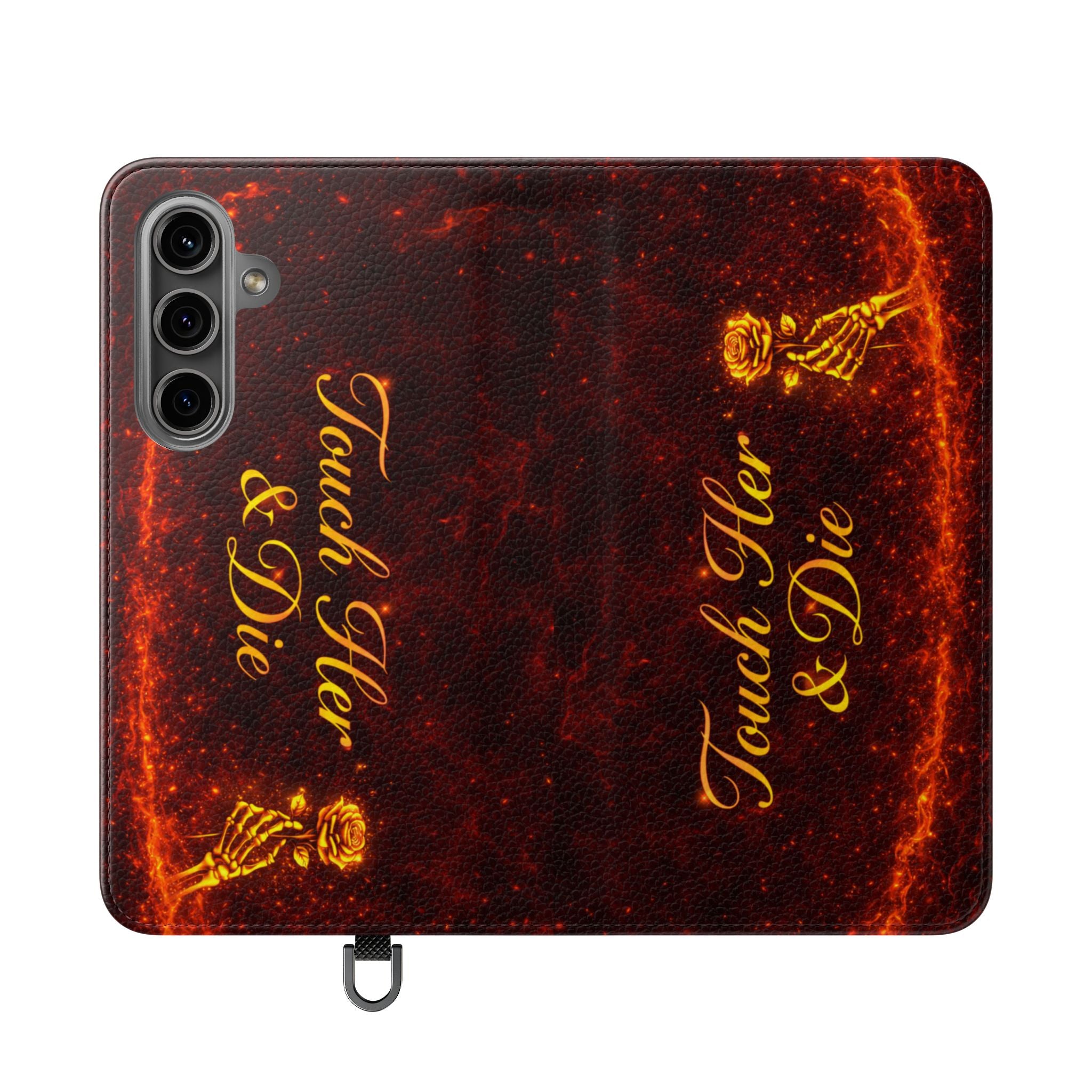 Touch Her & Die Wallet Phone Case