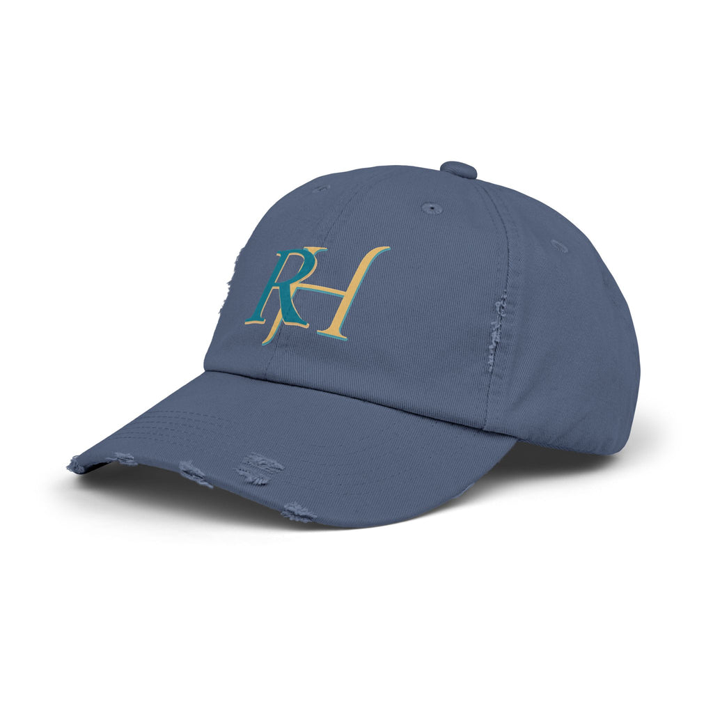 Distressed RH Monogram Cap Reverse Harem