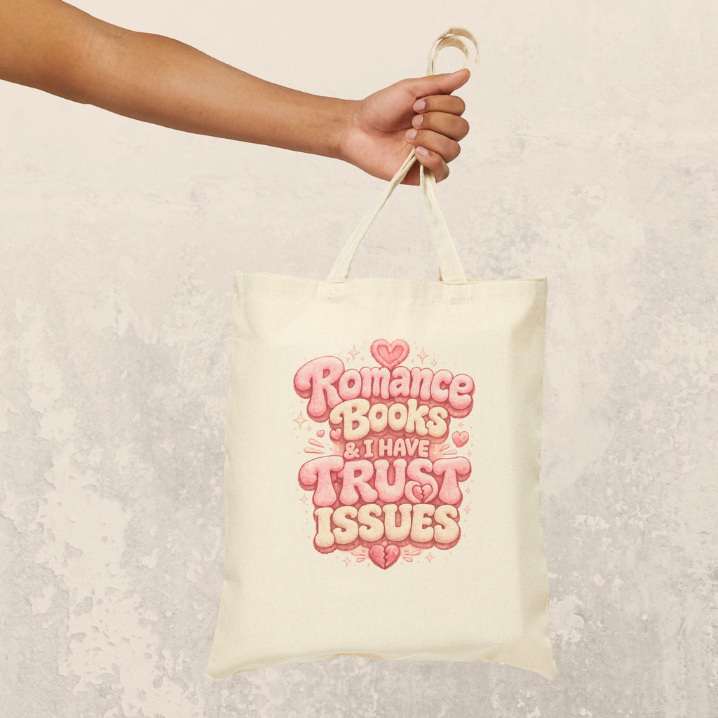 Romance Books & I Have Trust Issues Tote Bag