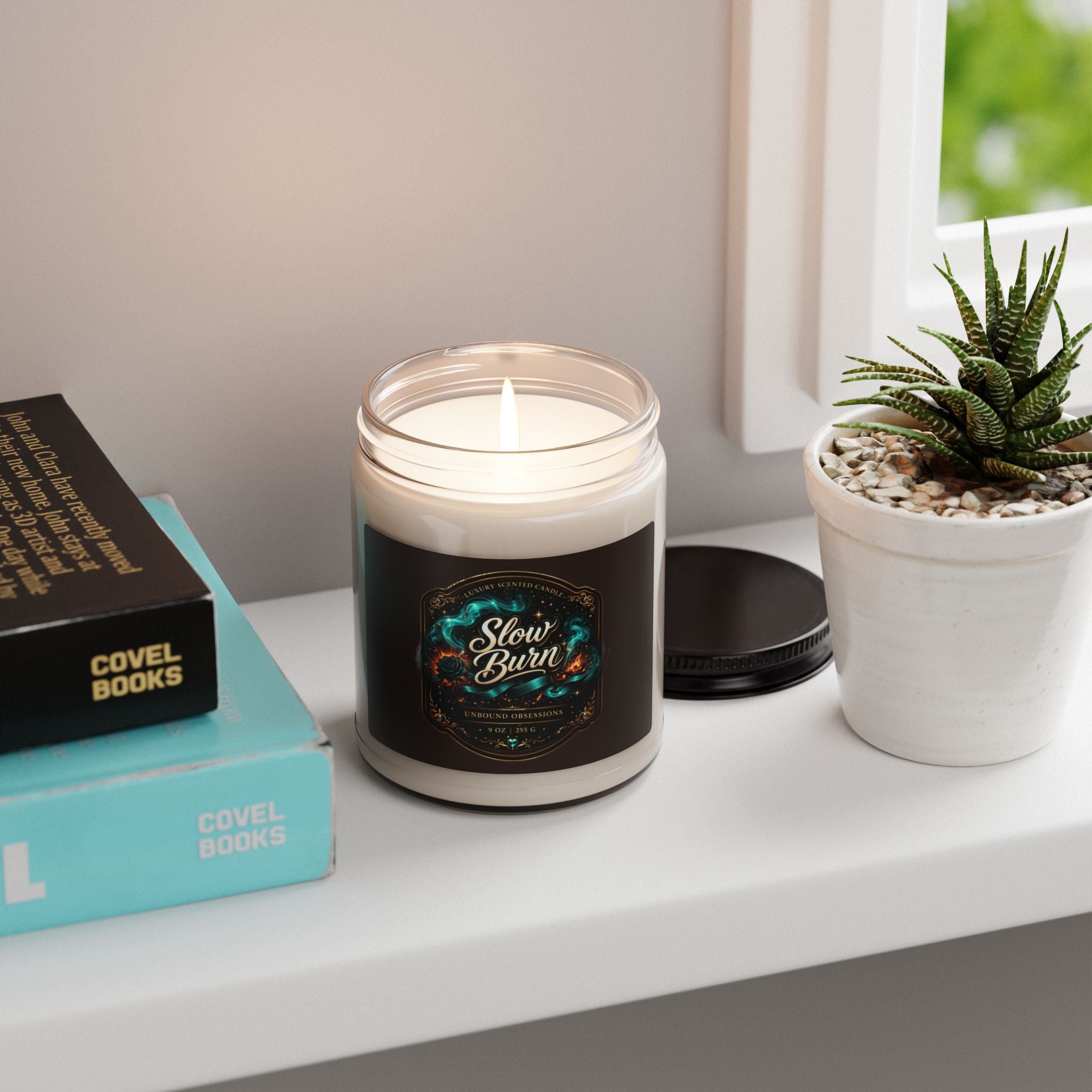 Slow Burn Scented Soy Candle — 9oz Jar (Hand-Poured)
