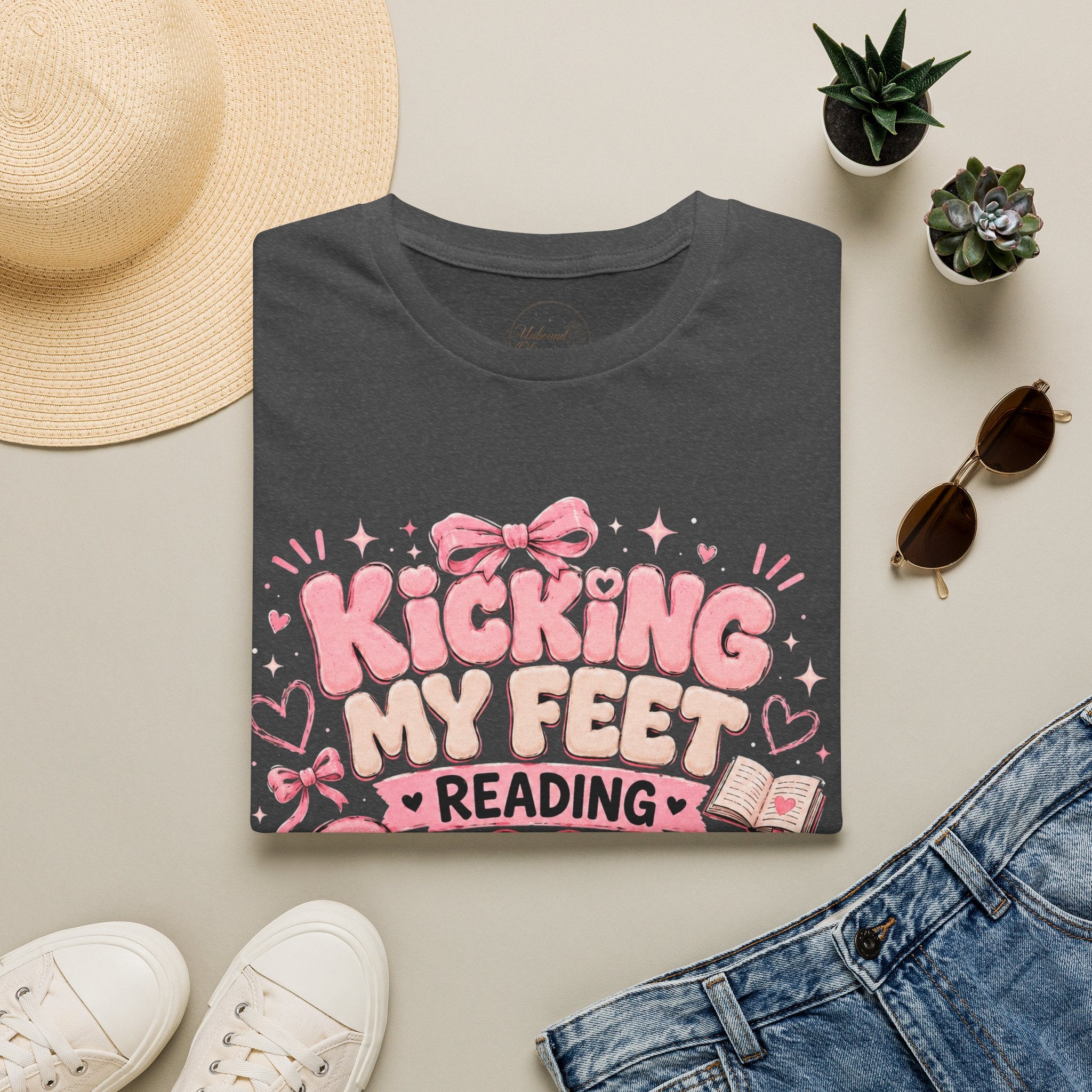 Kicking My Feet Reading Smut T-Shirt
