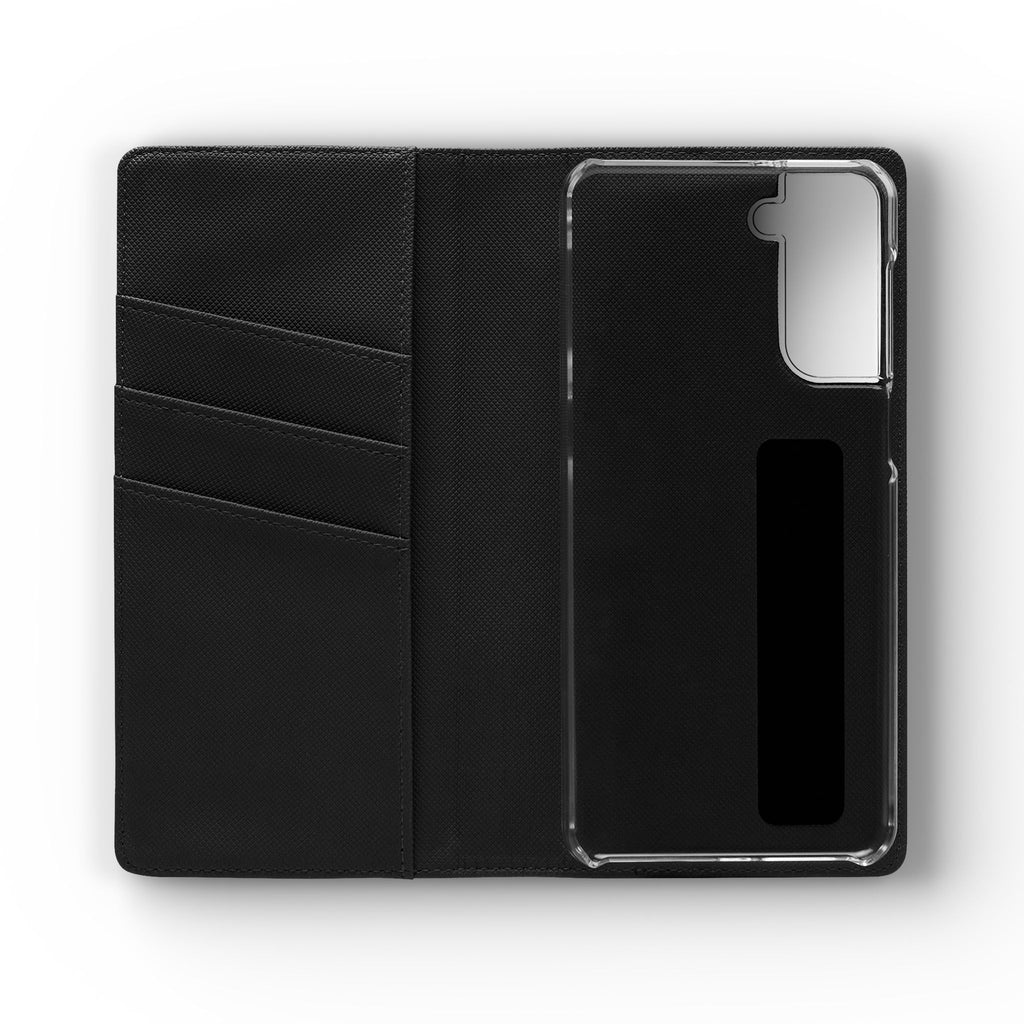 Flip Case – 'Touch Her & Die' Gothic Rose Wallet Phone Case