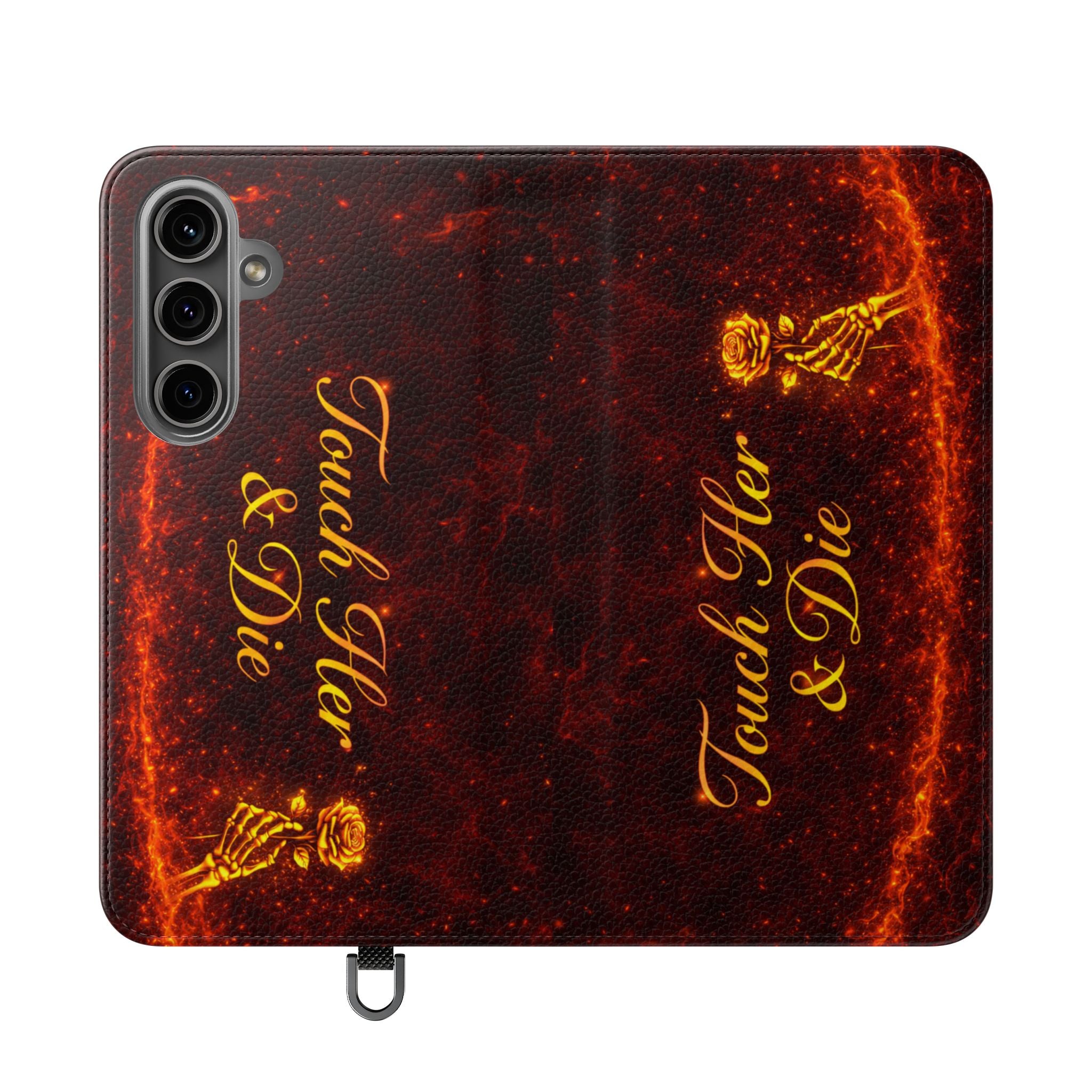 Touch Her & Die Wallet Phone Case