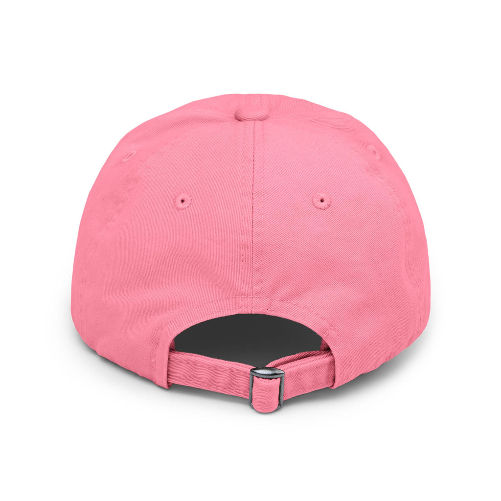 Distressed Black Cap with 'E2L' Enemies to Lovers