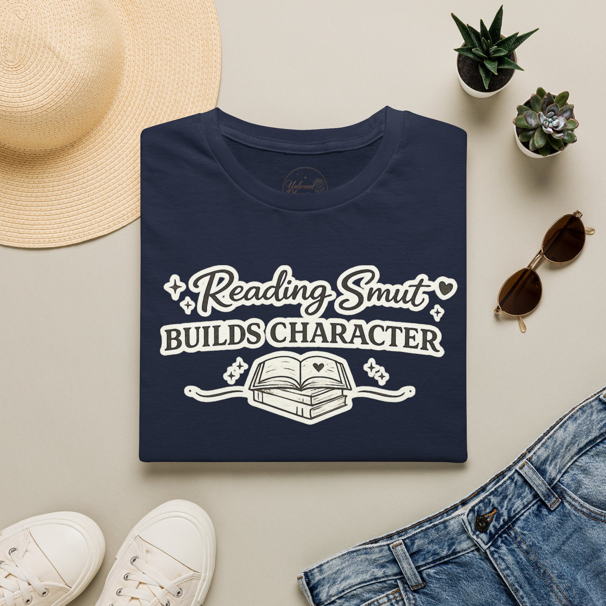Reading Smut Builds Character T-Shirt — Book Lover Funny Literary Tee