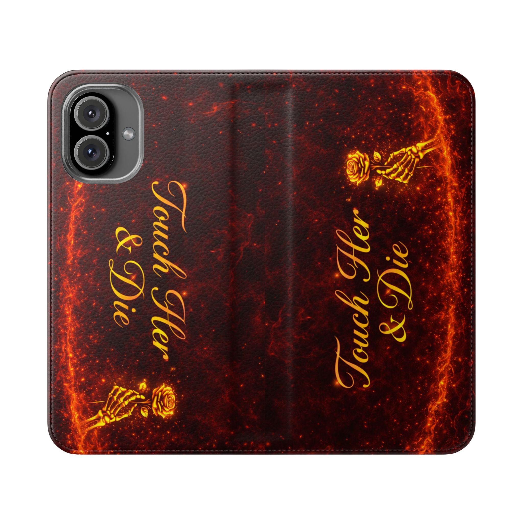 Touch Her & Die Wallet Phone Case