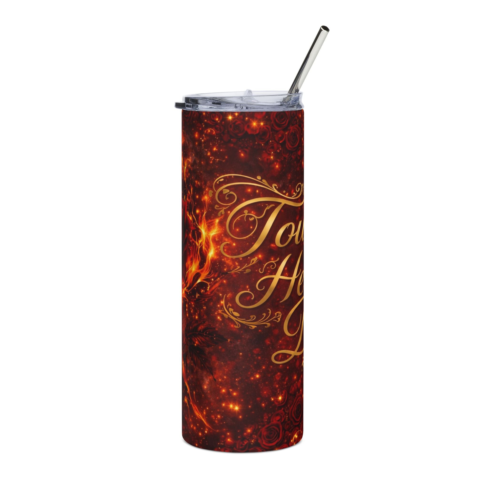 Touch Her & Die Rose Stainless Steel Tumbler, 20oz