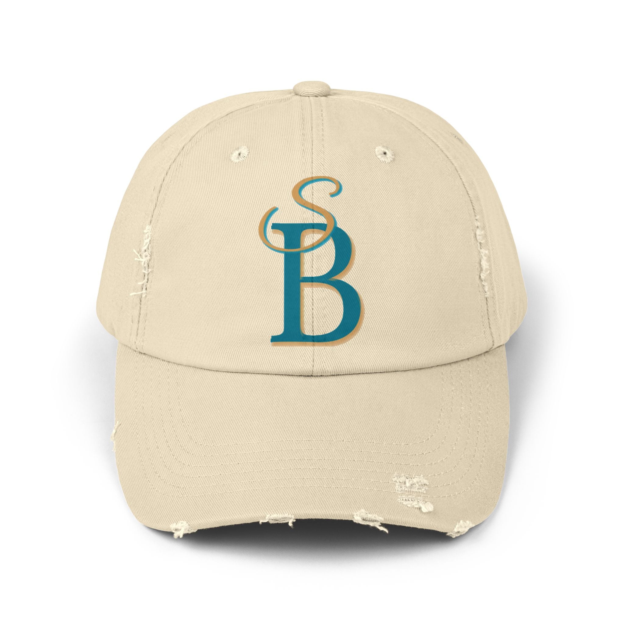 Distressed Monogram Cap – Slow Burn