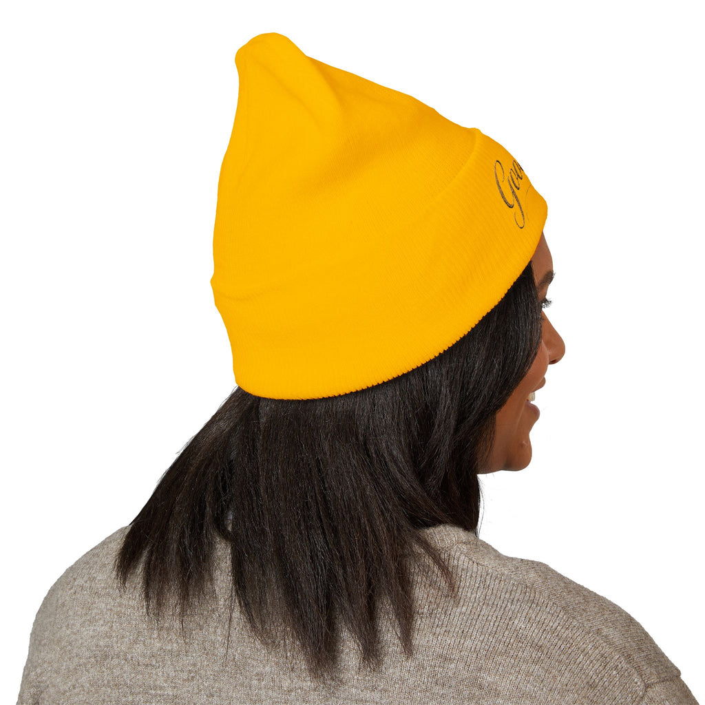 Embroidered "Good Girl." Cuffed Beanie