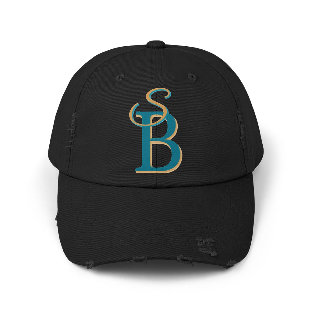 Distressed Monogram Cap – Slow Burn