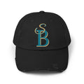 Distressed Monogram Cap – Slow Burn