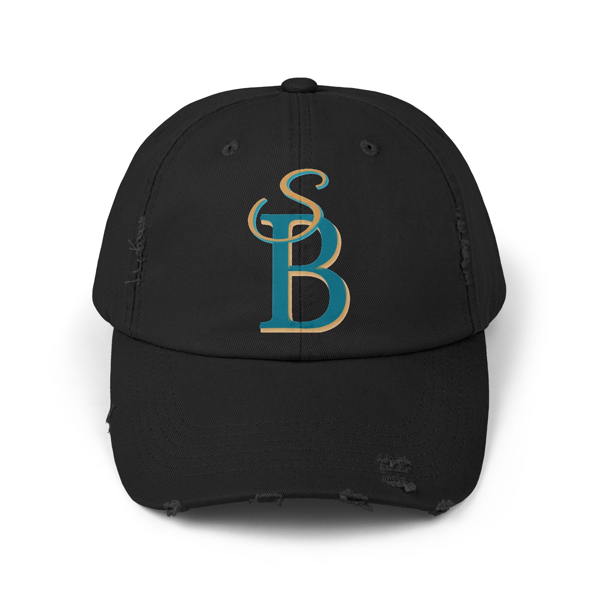 Distressed Monogram Cap – Slow Burn