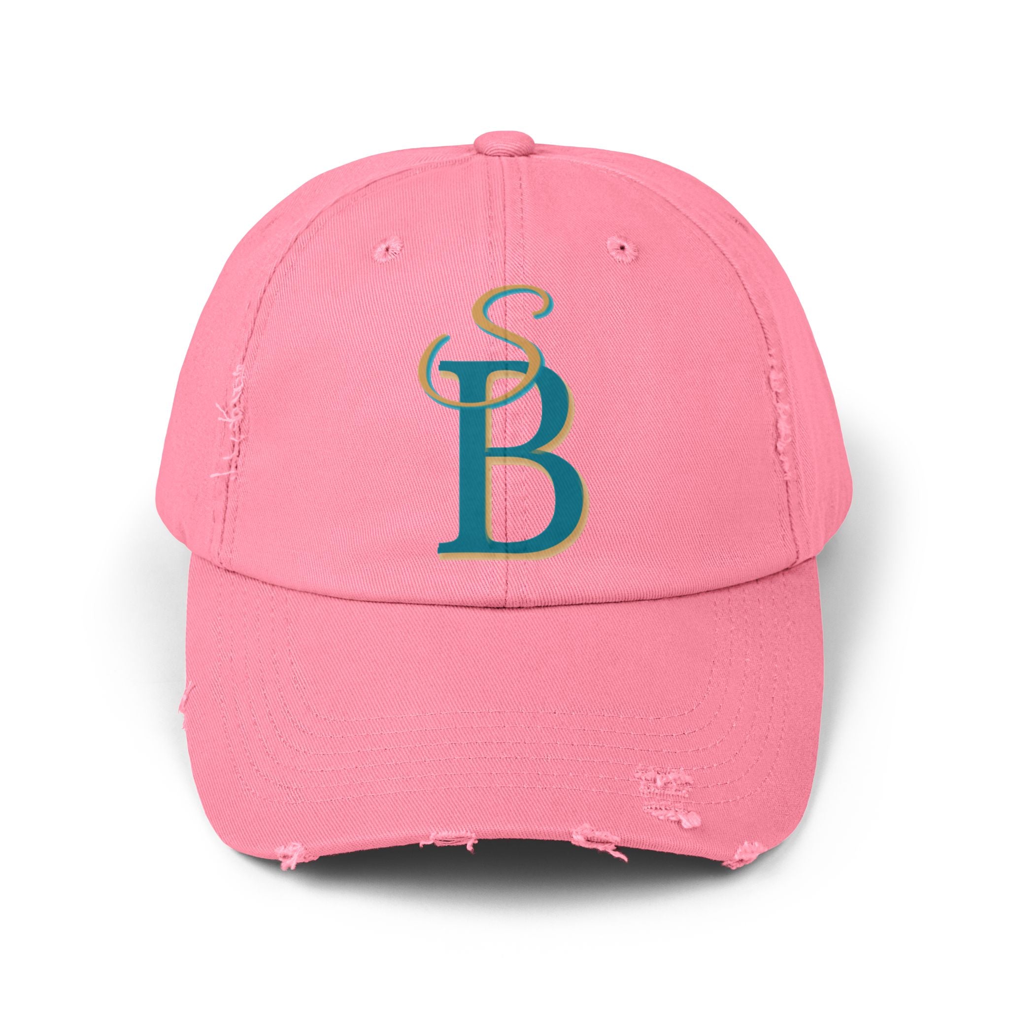 Distressed Monogram Cap – Slow Burn