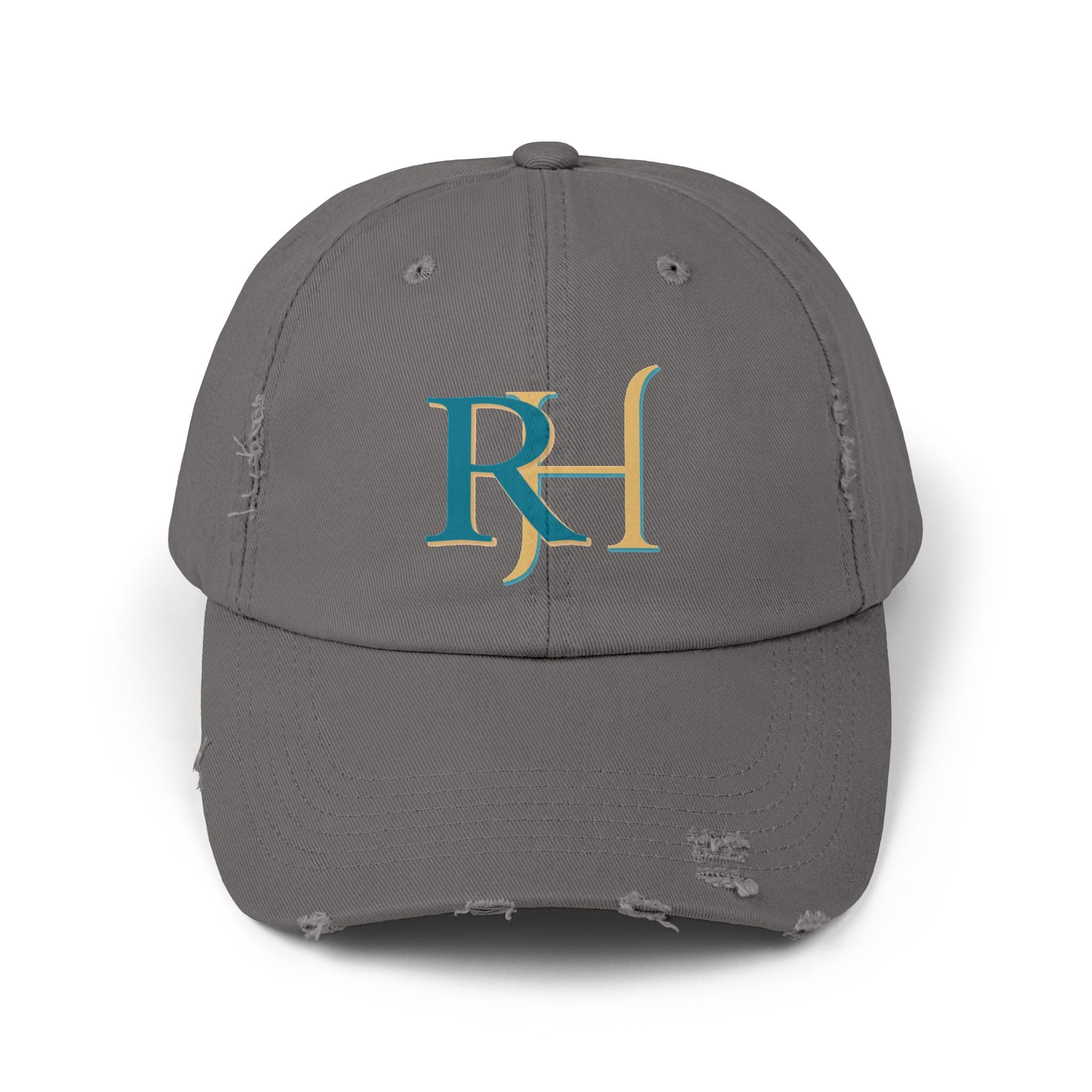 Distressed RH Monogram Cap Reverse Harem