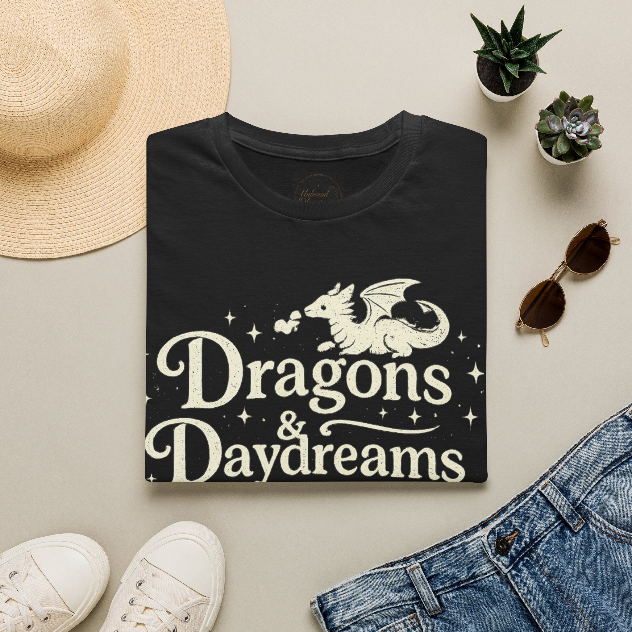 Dragons & Daydreams T-Shirt — Fantasy Book Lover Tee