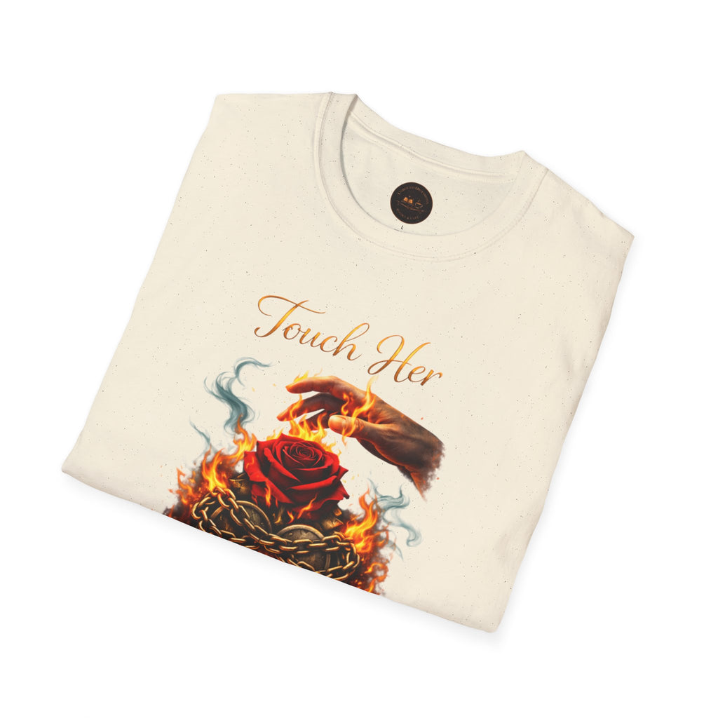 Touch Her & Die Rose Heart T-Shirt