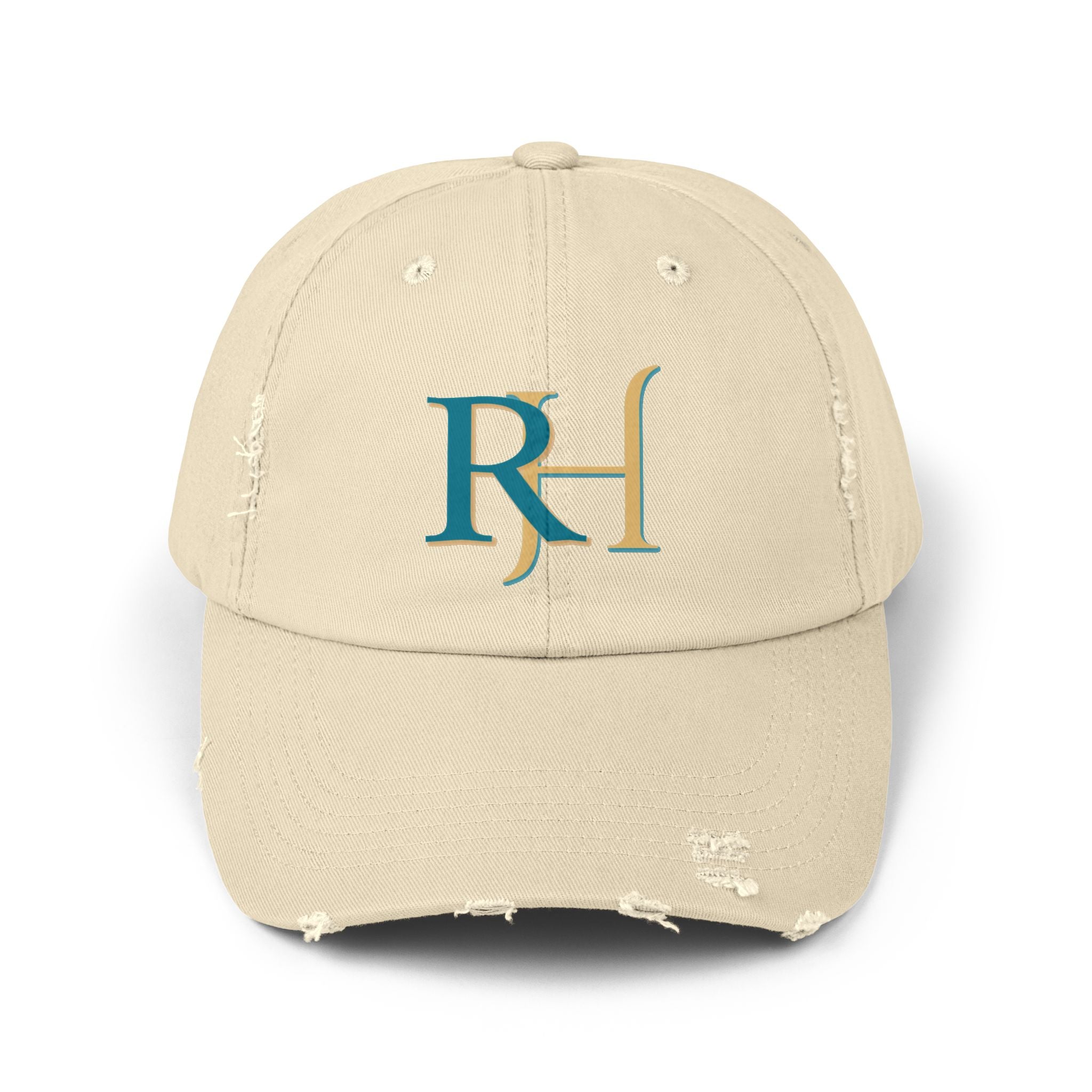 Distressed RH Monogram Cap Reverse Harem