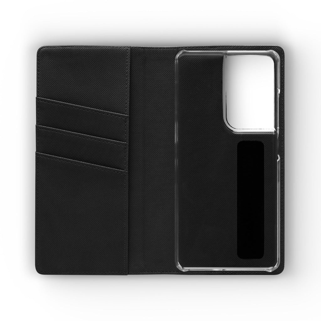 Flip Case – 'Touch Her & Die' Gothic Rose Wallet Phone Case