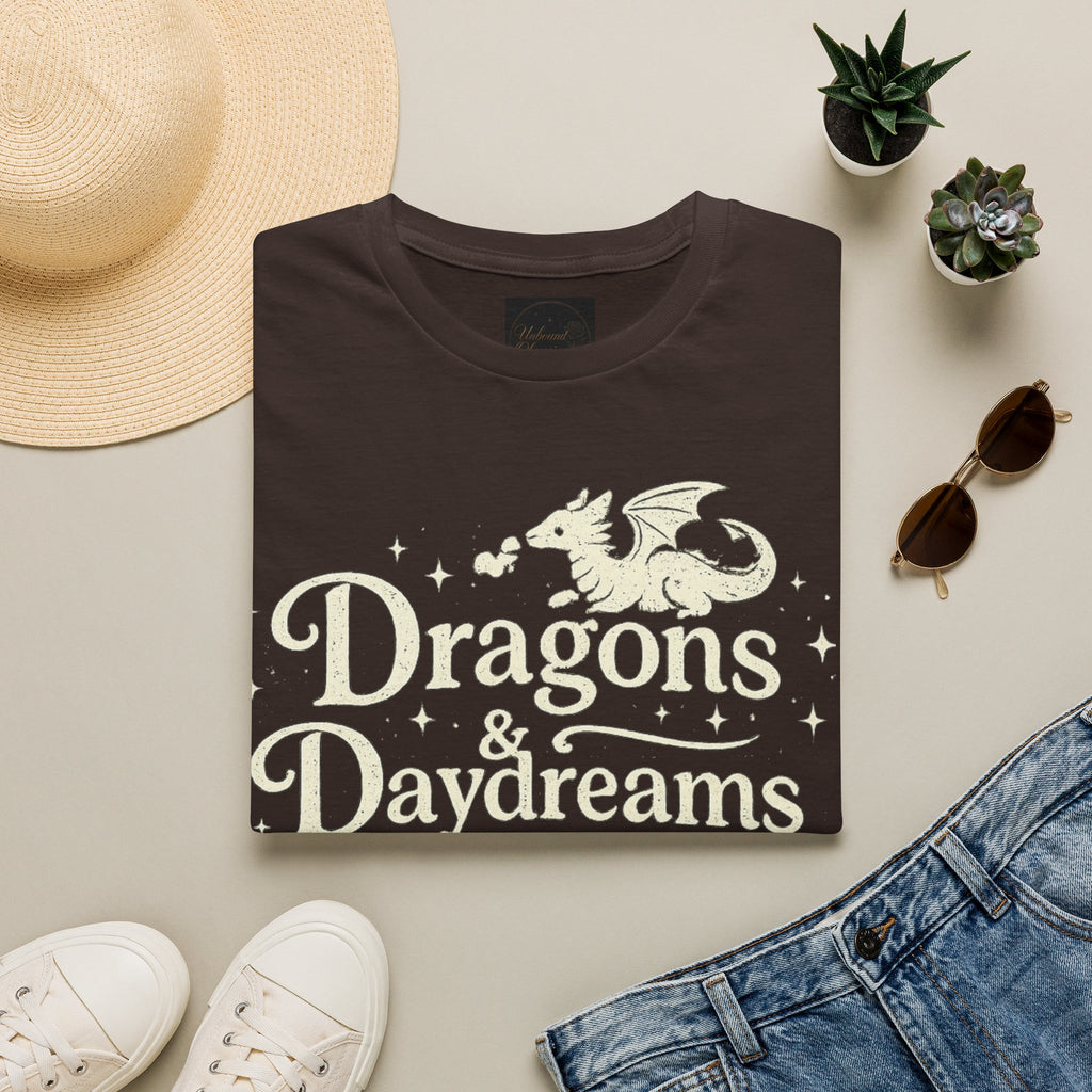 Dragons & Daydreams T-Shirt — Fantasy Book Lover Tee