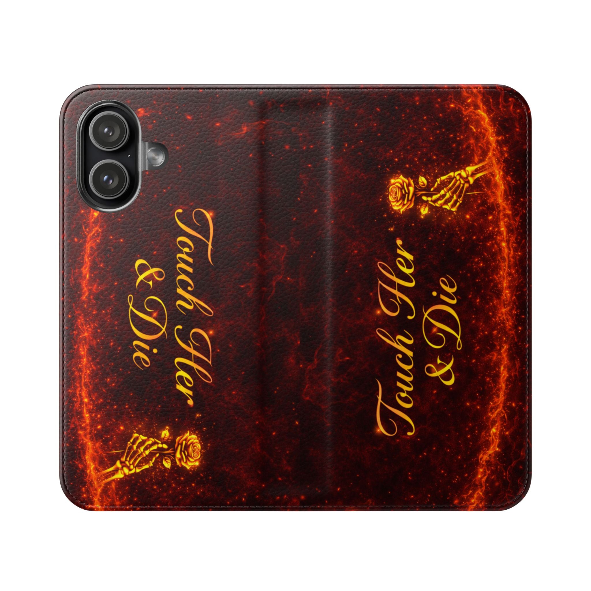 Touch Her & Die Wallet Phone Case