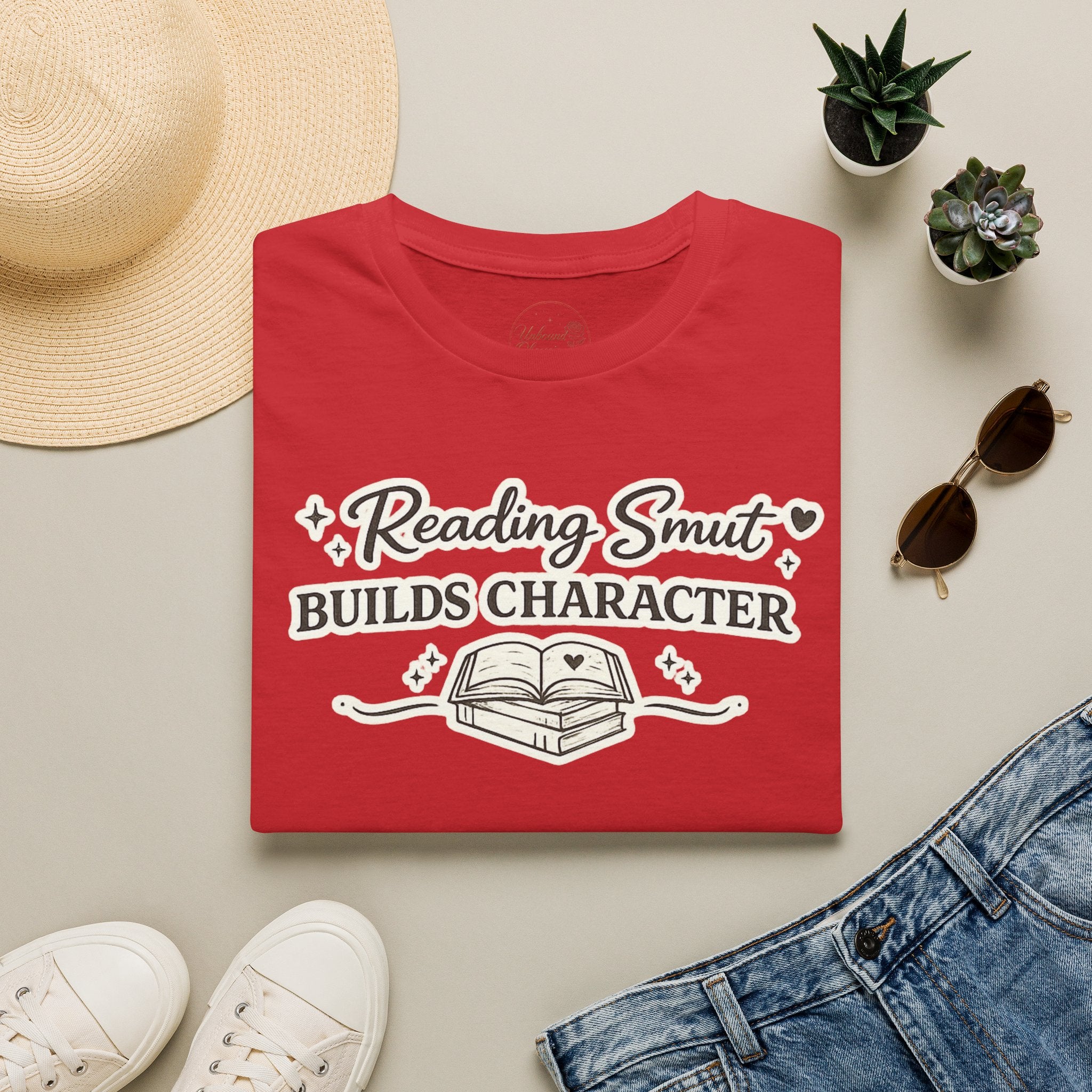 Reading Smut Builds Character T-Shirt — Book Lover Funny Literary Tee