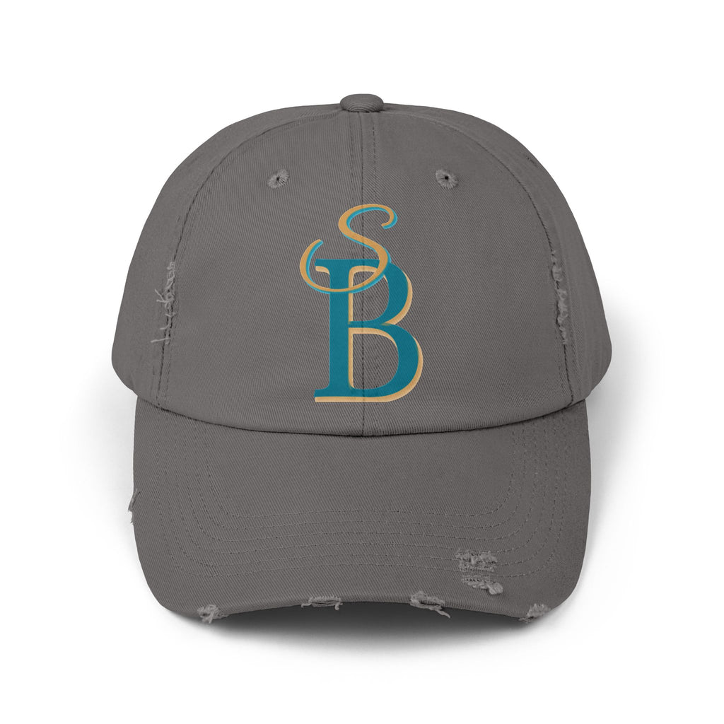 Distressed Monogram Cap – Slow Burn