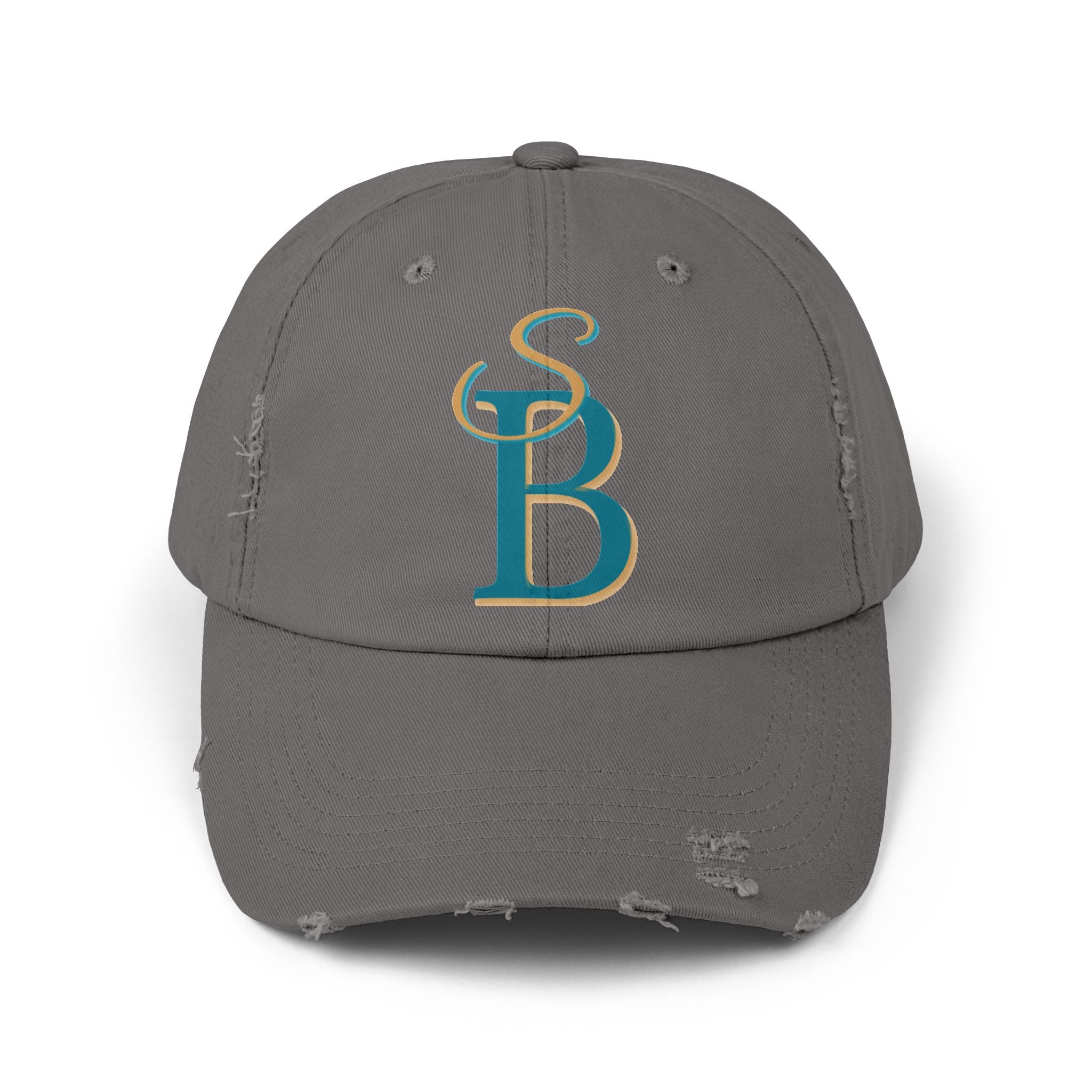 Distressed Monogram Cap – Slow Burn