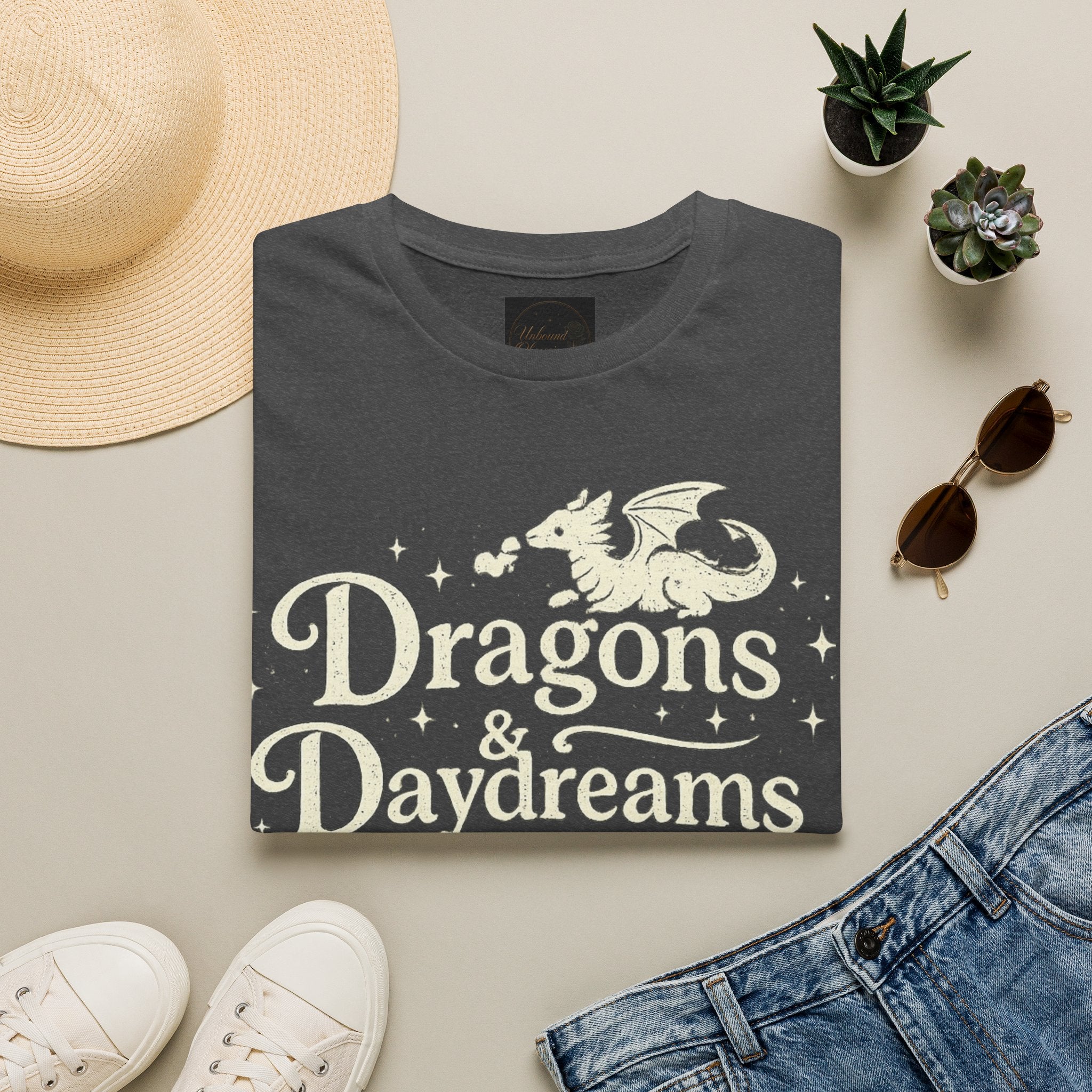 Dragons & Daydreams T-Shirt — Fantasy Book Lover Tee