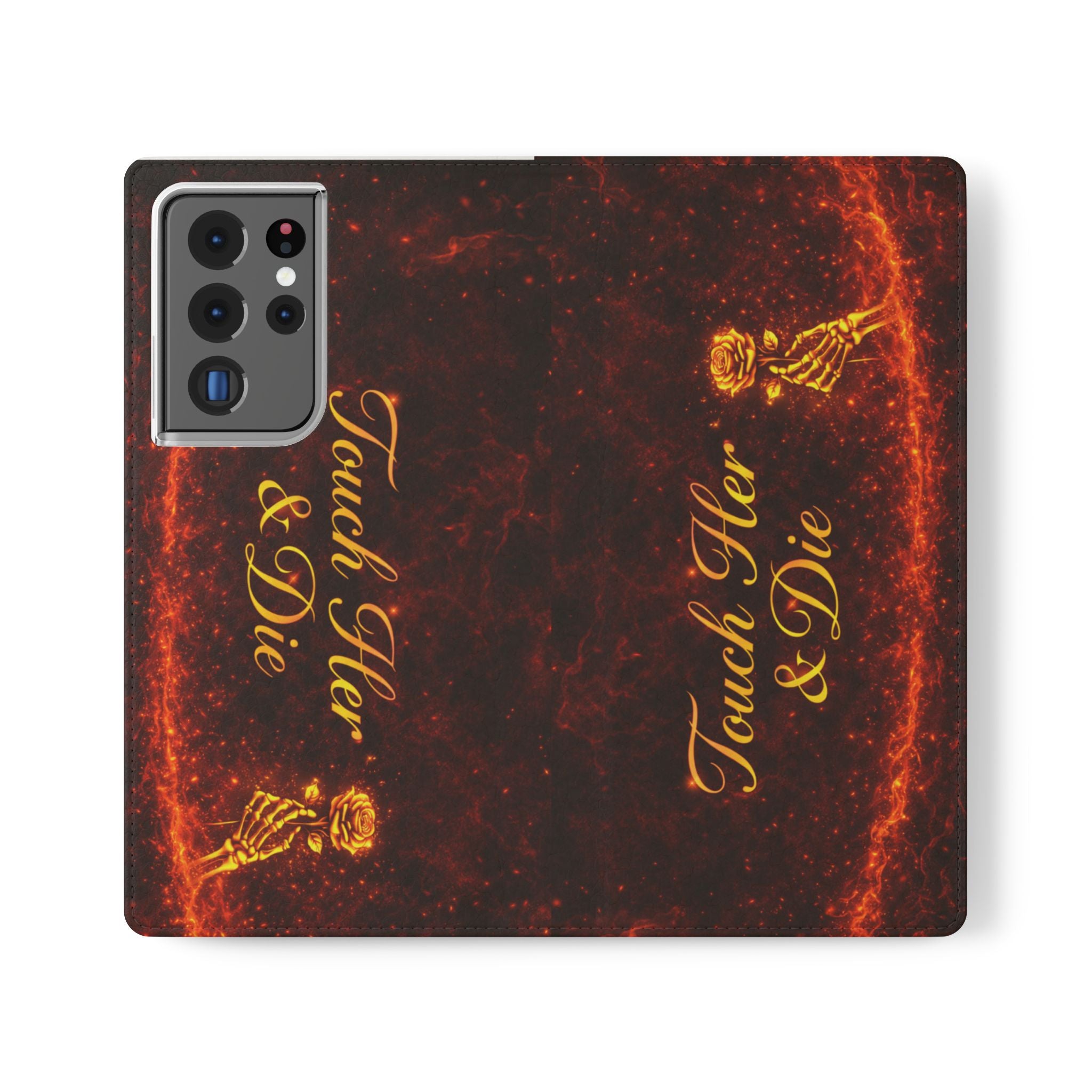 Touch Her & Die Wallet Phone Case