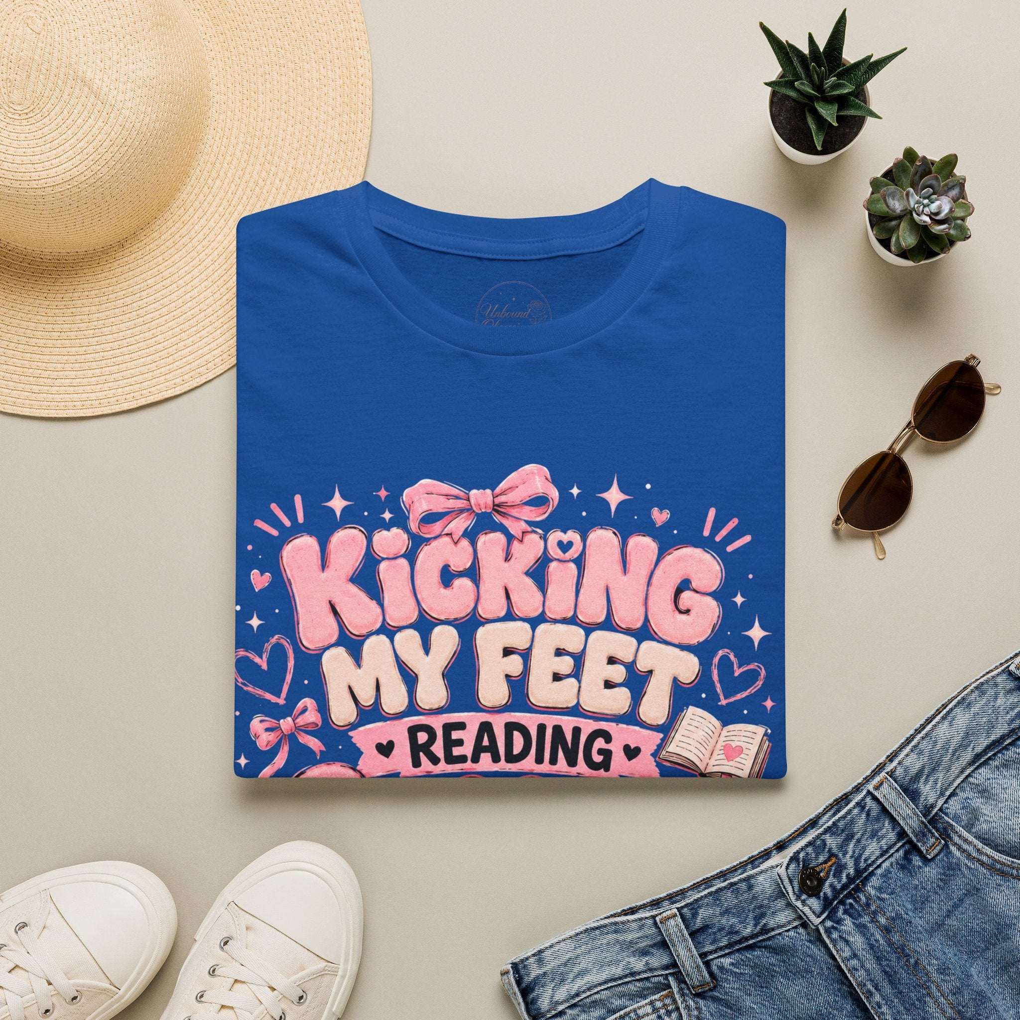 Kicking My Feet Reading Smut T-Shirt