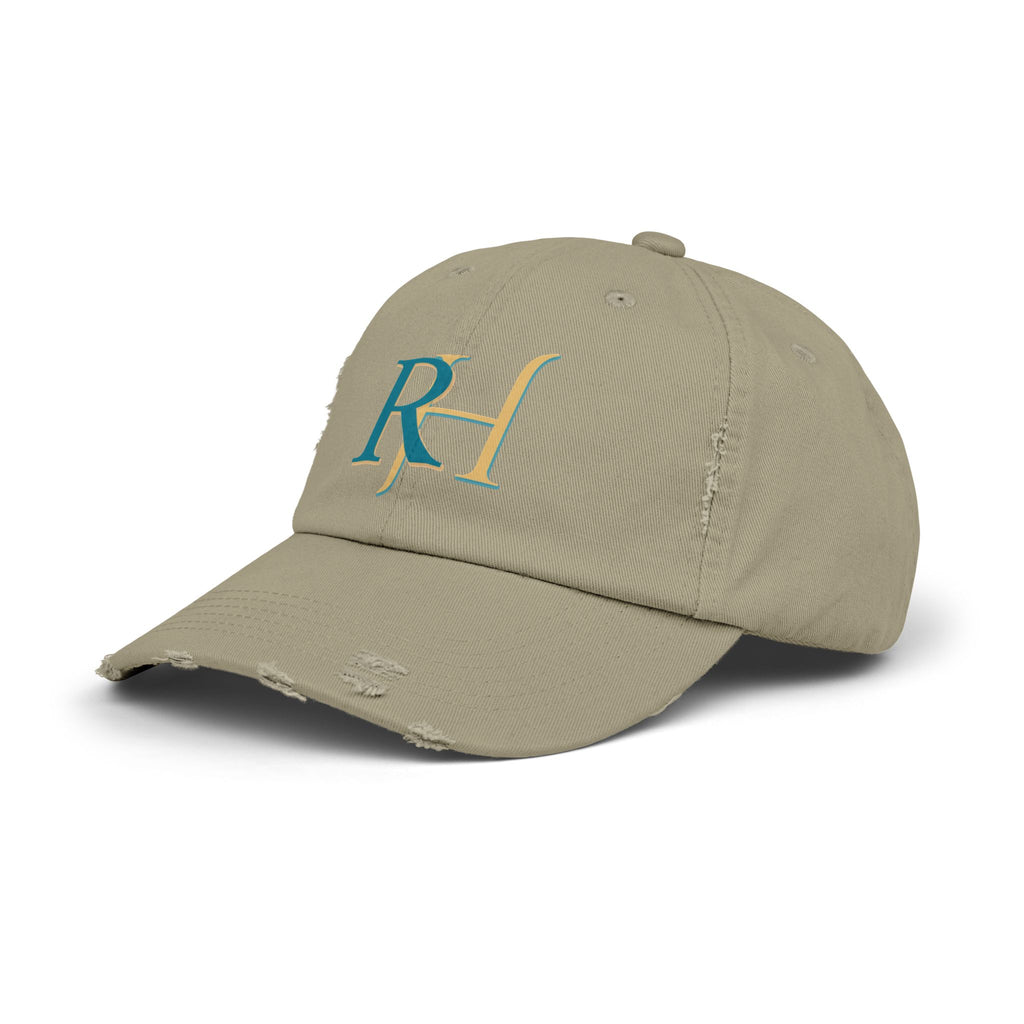 Distressed RH Monogram Cap Reverse Harem