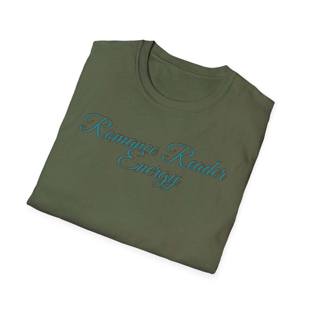 Romance Reader Energy T-Shirt (Teal text)