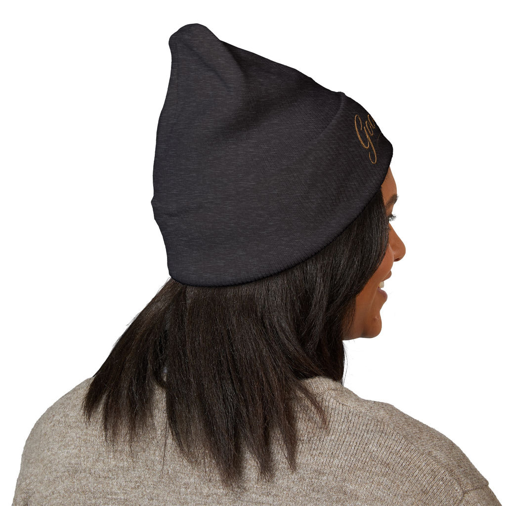 Embroidered "Good Girl." Cuffed Beanie