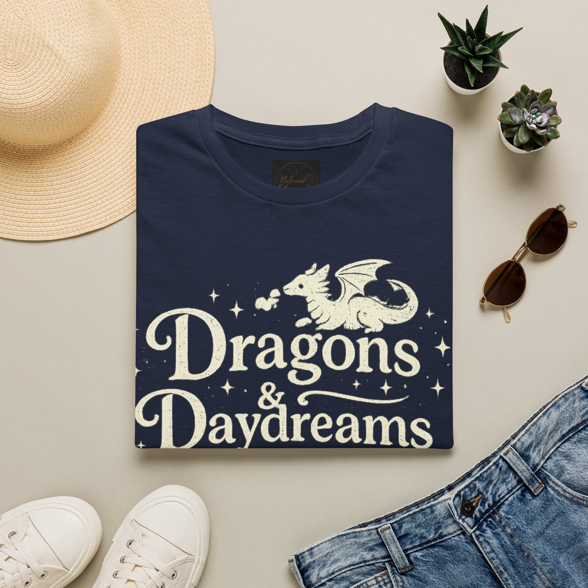 Dragons & Daydreams T-Shirt — Fantasy Book Lover Tee