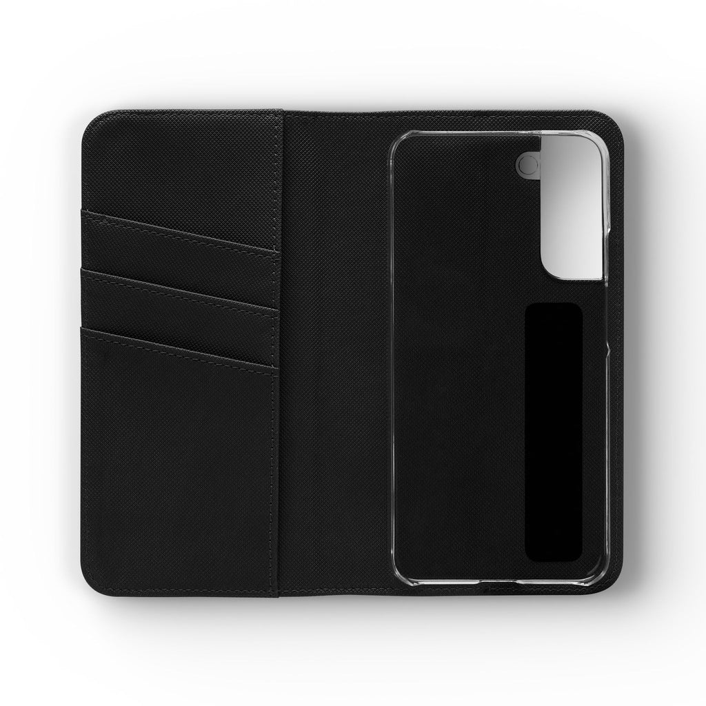 Flip Case – 'Touch Her & Die' Gothic Rose Wallet Phone Case