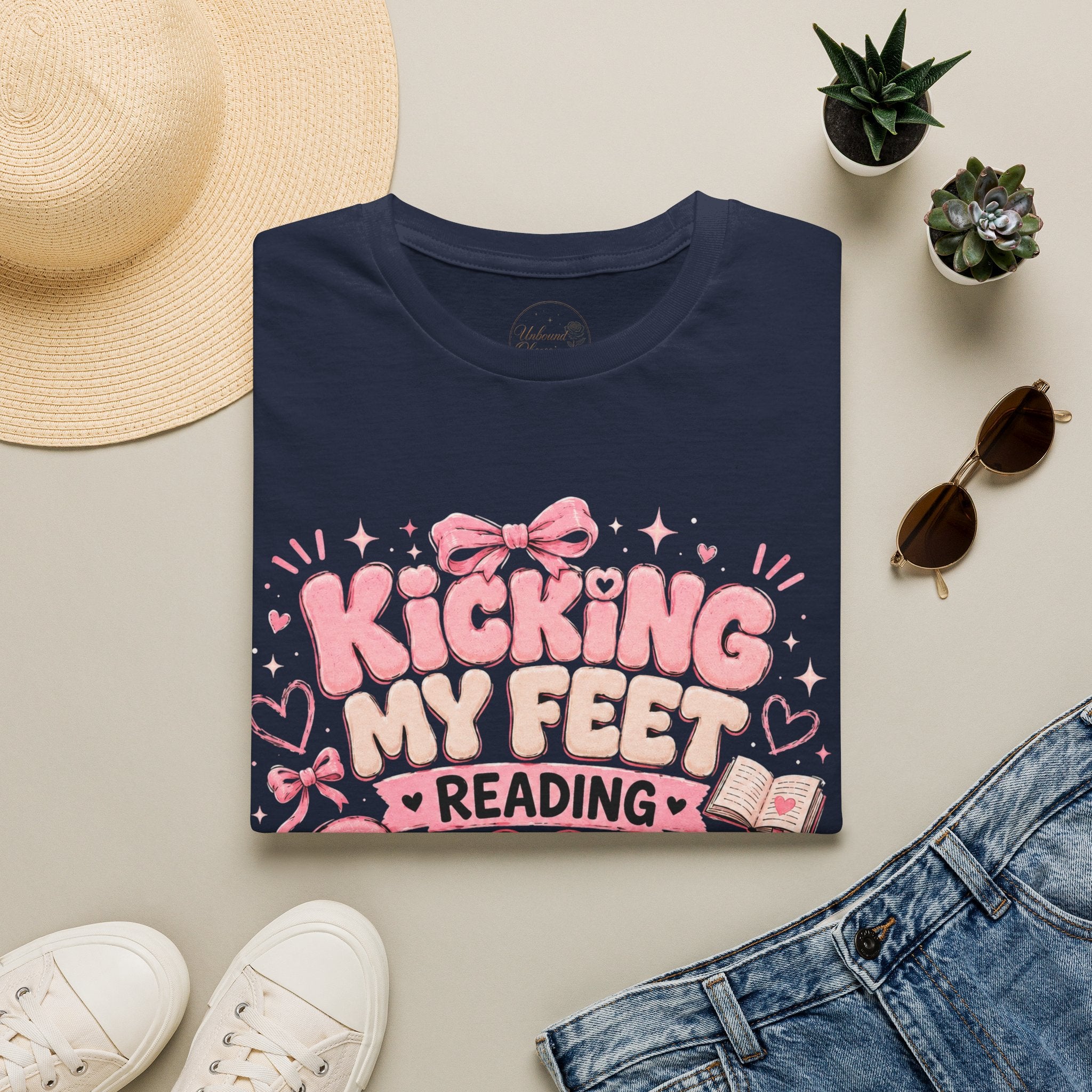 Kicking My Feet Reading Smut T-Shirt