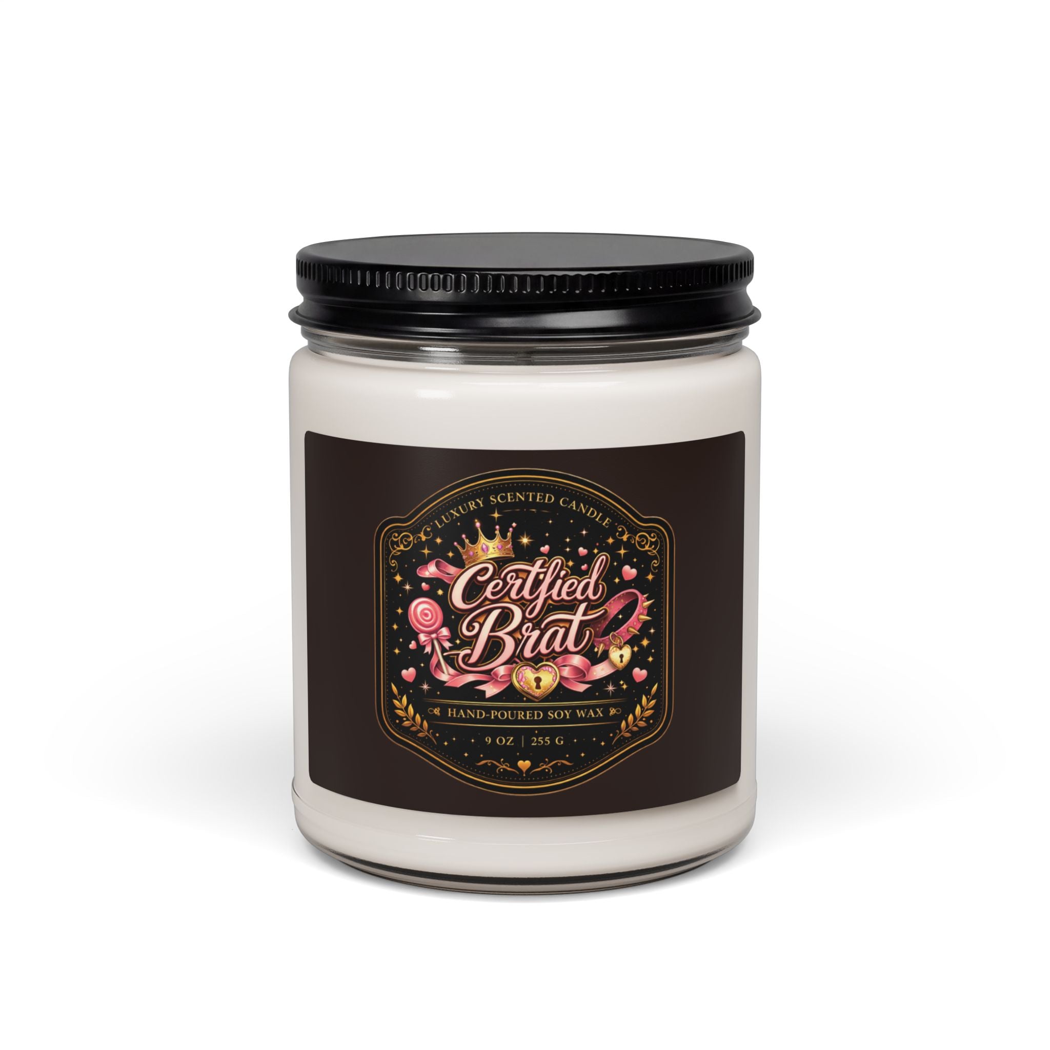 Certified Brat Scented Soy Candle — 9oz Jar (Hand-Poured)