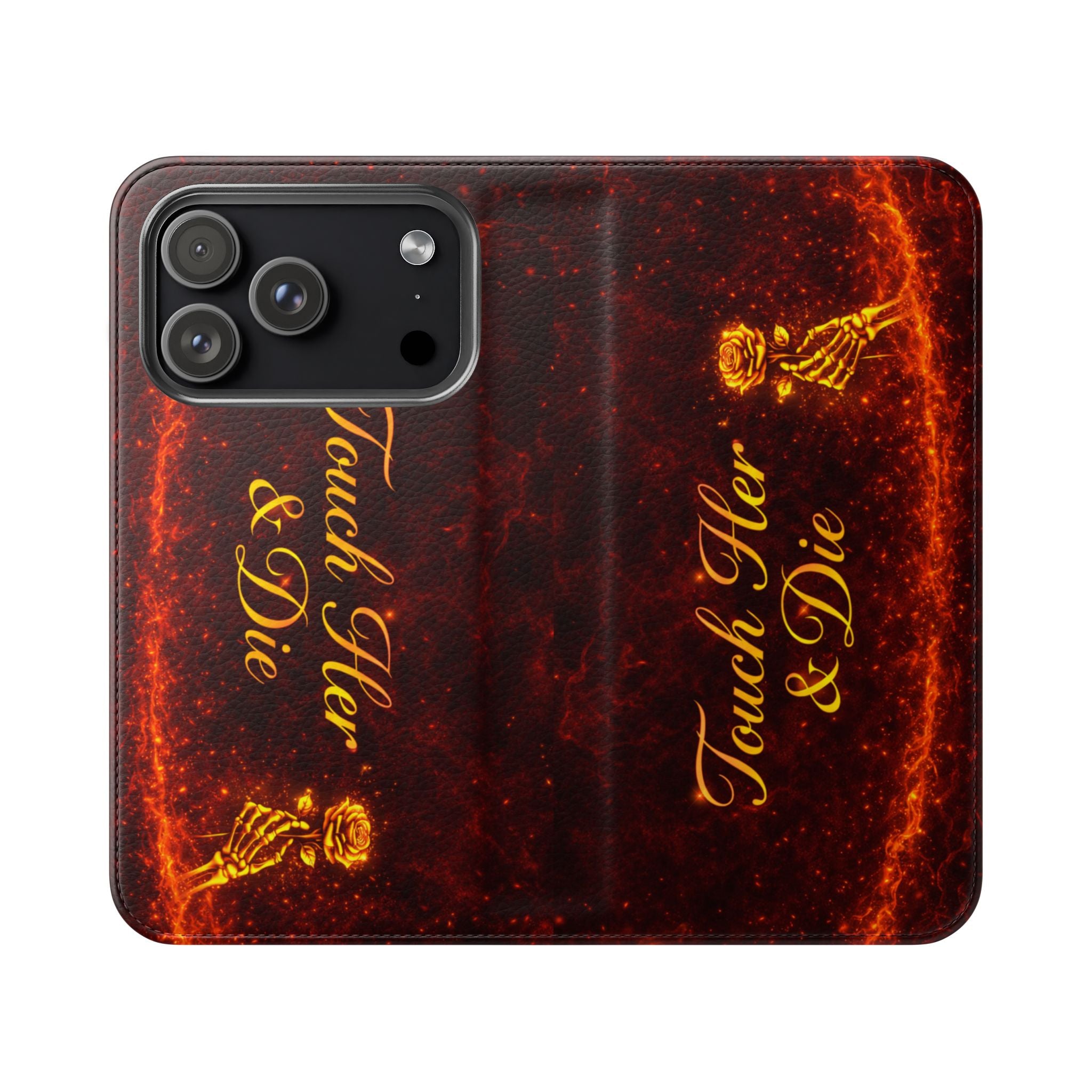 Touch Her & Die Wallet Phone Case