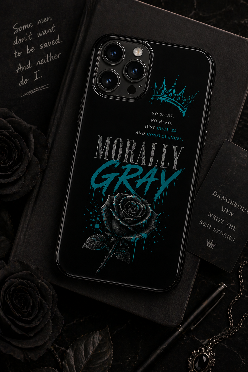 Morally Gray Rose phone case | Tough Cases